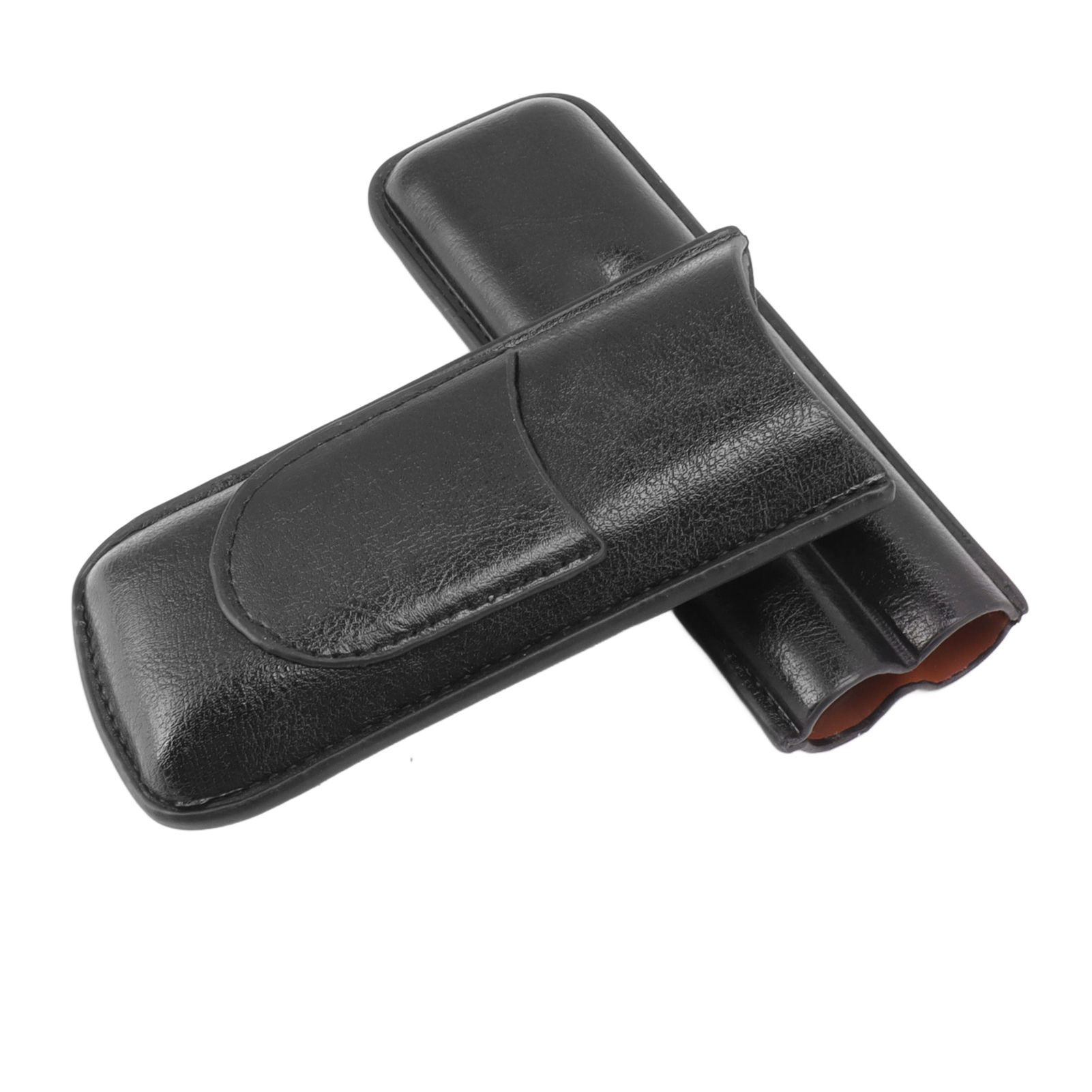 2 Finger Cigar Holder Elegant No Fading 2 Finger Leather Portable Cigar Case view 10
