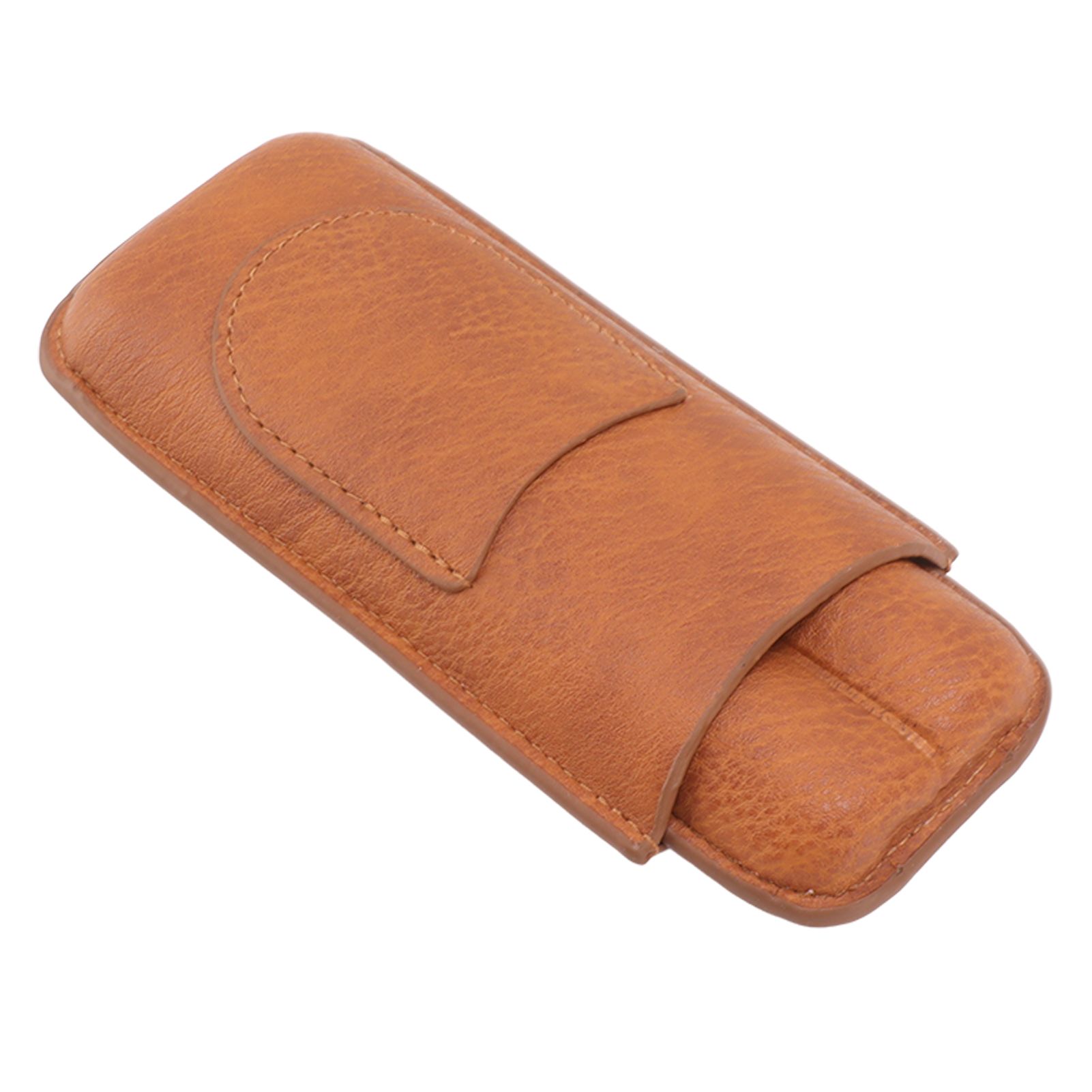 Cigar Carrying Case Portable Leather Small Cigar Humidor Case Holder for view 2