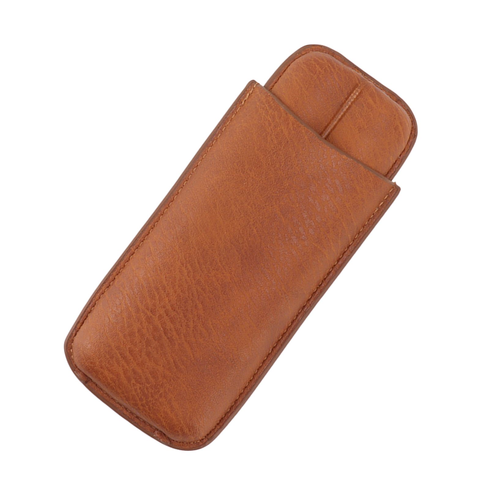 Cigar Carrying Case Portable Leather Small Cigar Humidor Case Holder for view 10