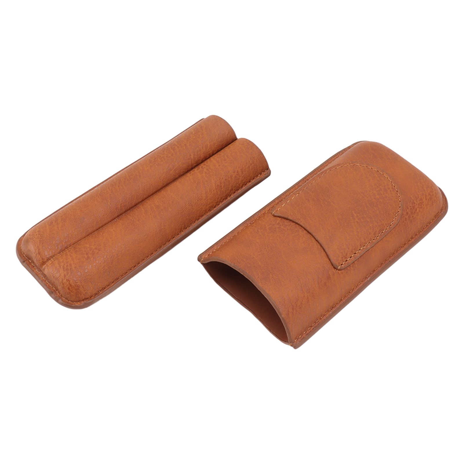 Cigar Carrying Case Portable Leather Small Cigar Humidor Case Holder for view 12