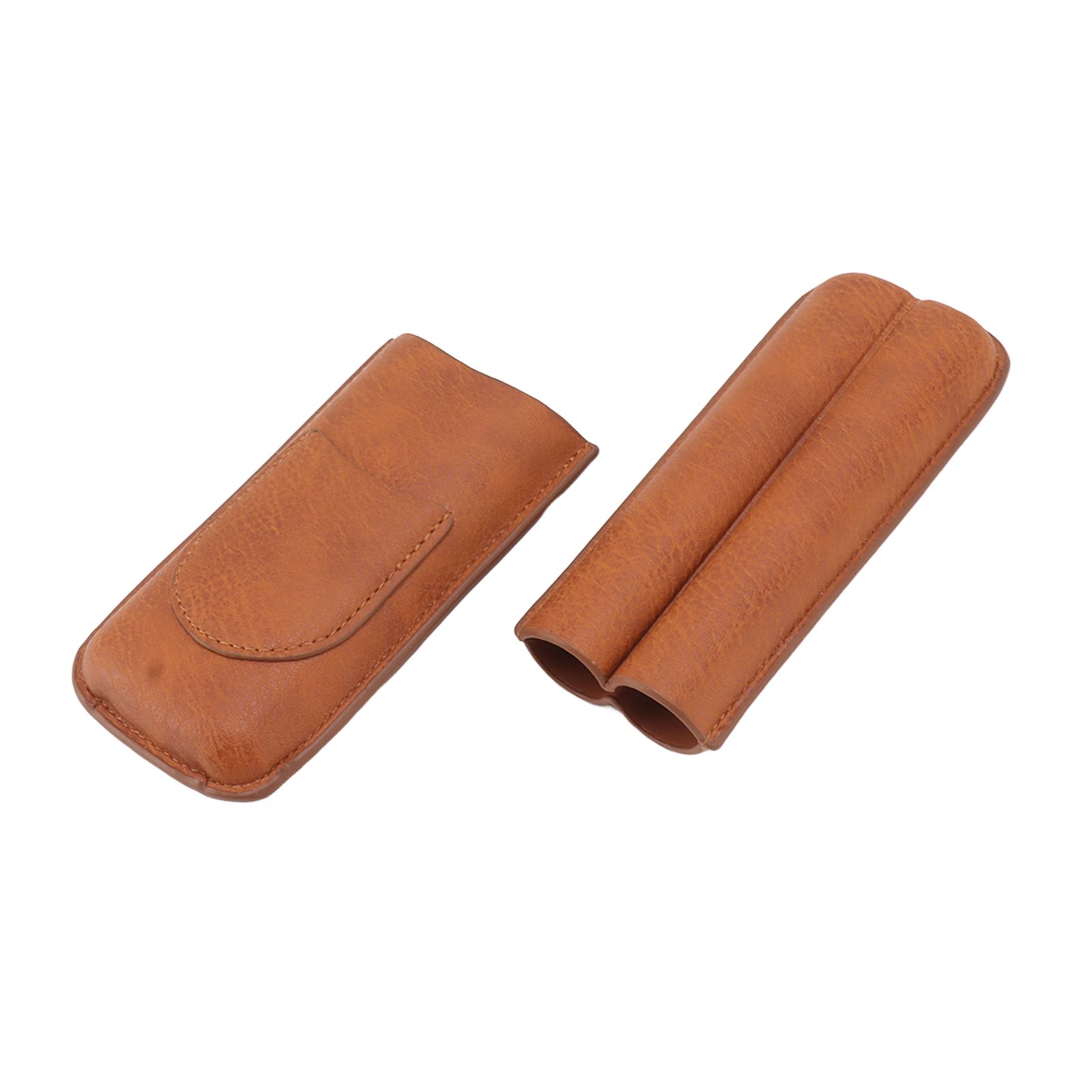 Cigar Carrying Case Portable Leather Small Cigar Humidor Case Holder for view 14