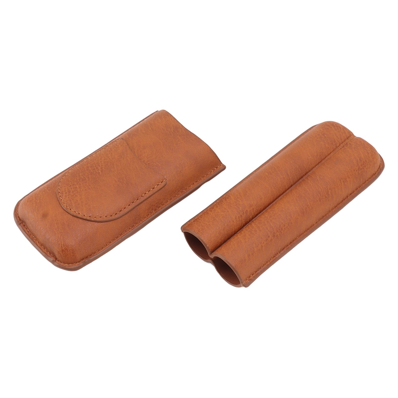 Cigar Carrying Case Portable Leather Small Cigar Humidor Case Holder for view 15
