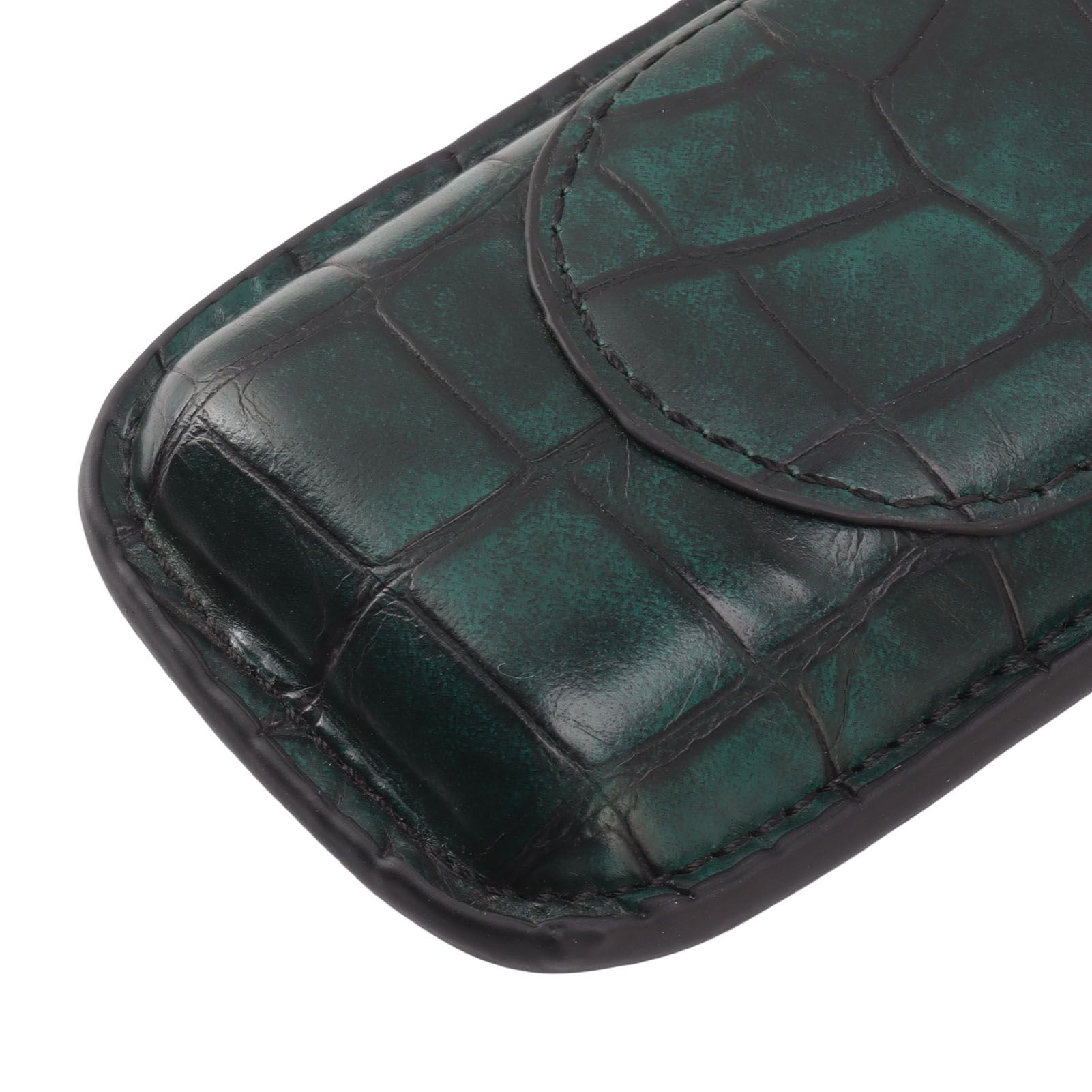2 Finger Cigar Case Waterproof Portable Artificial Leather Cigar Case Box for view 15