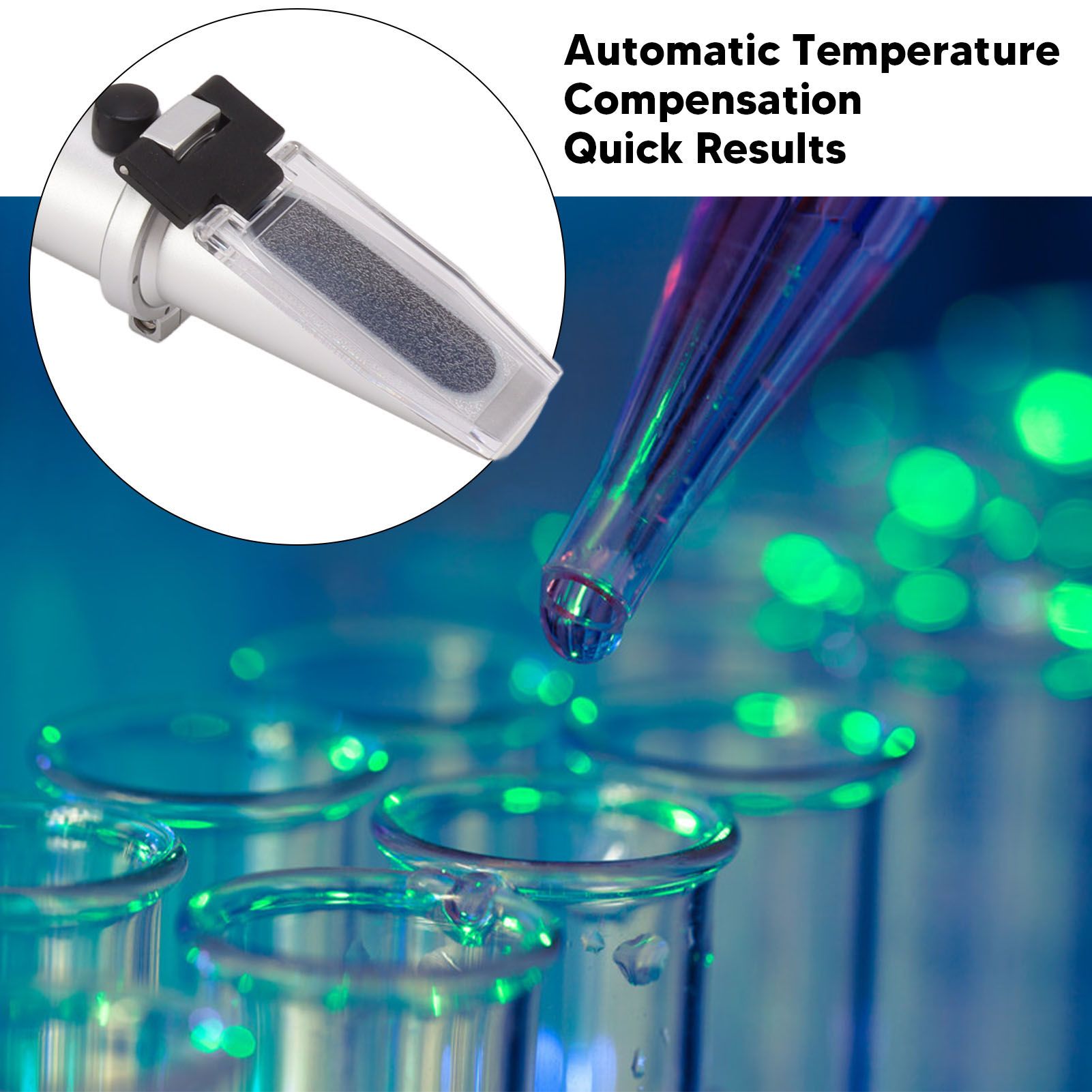 Clinical Refractometer Copper Automatic Temperature Compensation Urine view 3