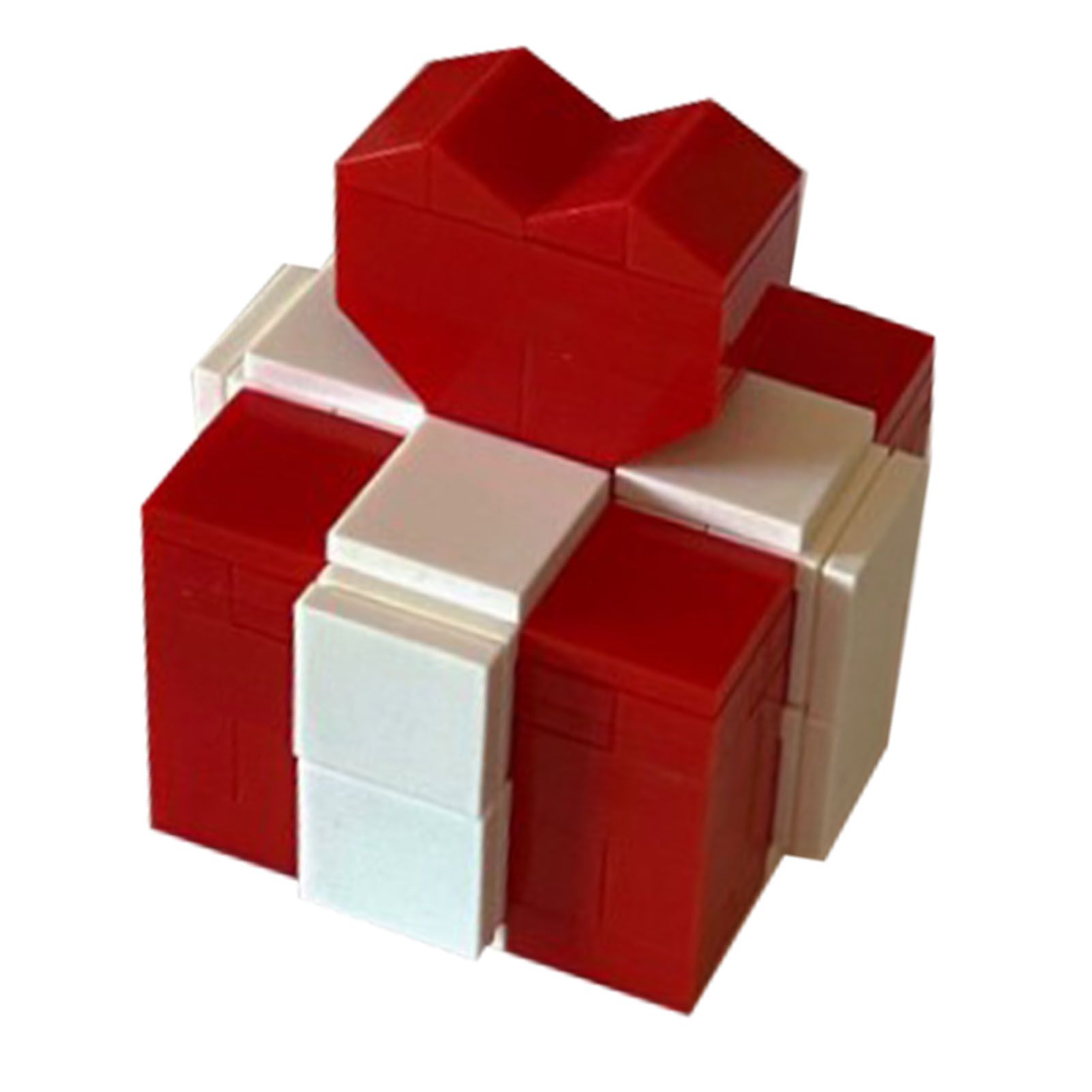 Ring Box Heart Shape Assembling Blocks Ring Gift Box for Engagement Birthday view 4