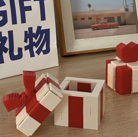 Ring Box Heart Shape Assembling Blocks Ring Gift Box for Engagement Birthday view 6
