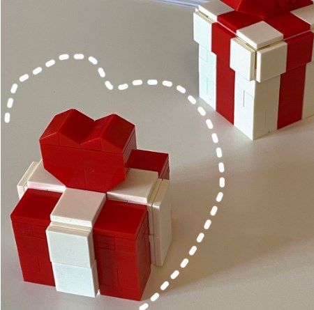 Ring Box Heart Shape Assembling Blocks Ring Gift Box for Engagement Birthday view 11