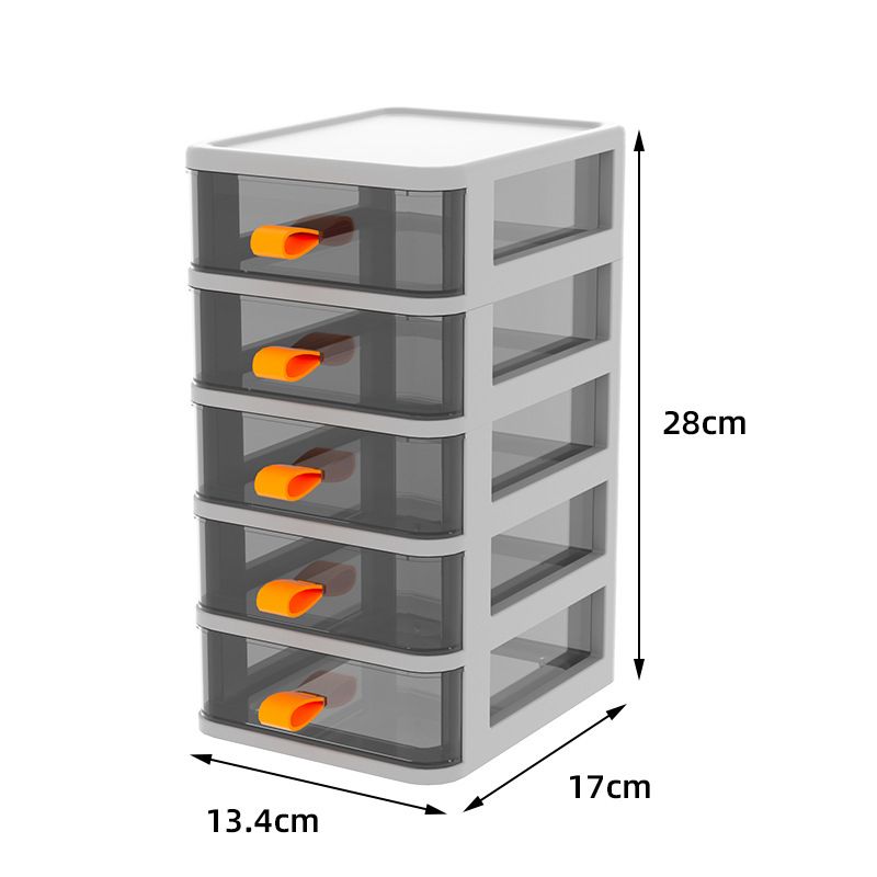 Drawer Type Desktop Storage Box Transparent Desktop Stationery Organizer with view 10