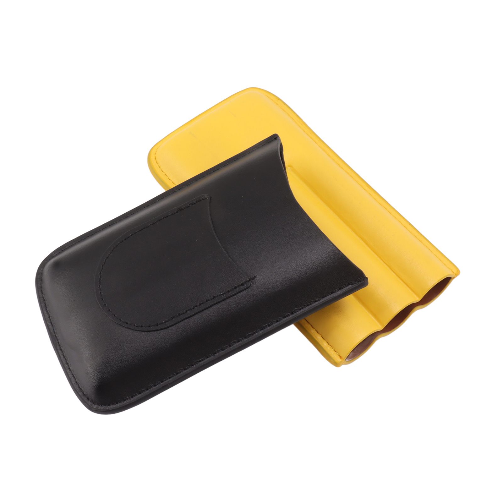 Cigars Leather Cigar Case Portable Cigar Holder Lightweight 3 Holder Cigar view 2