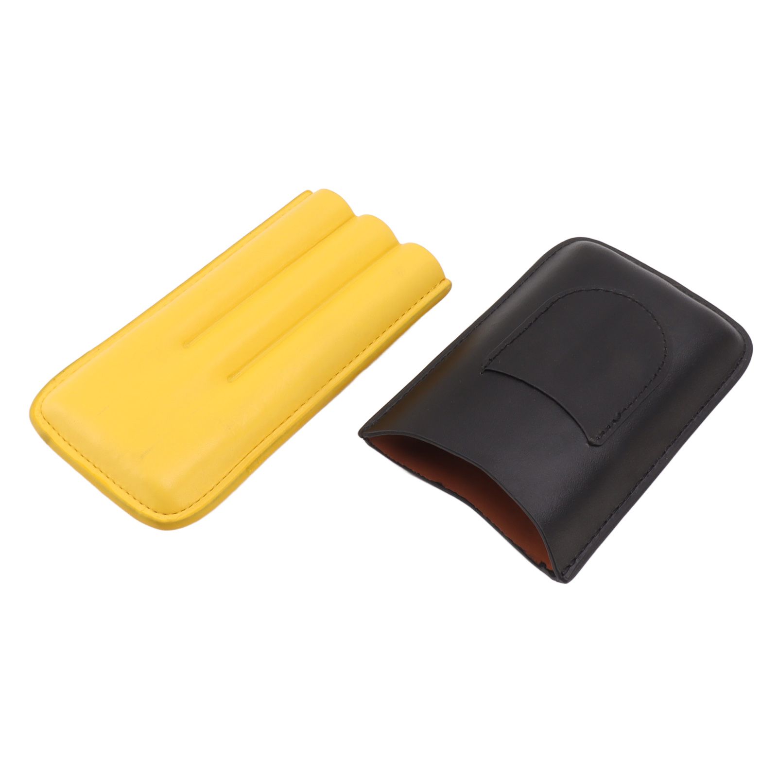 Cigars Leather Cigar Case Portable Cigar Holder Lightweight 3 Holder Cigar view 3