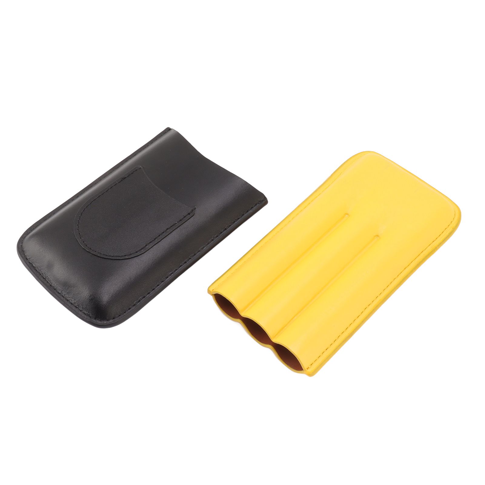 Cigars Leather Cigar Case Portable Cigar Holder Lightweight 3 Holder Cigar view 4