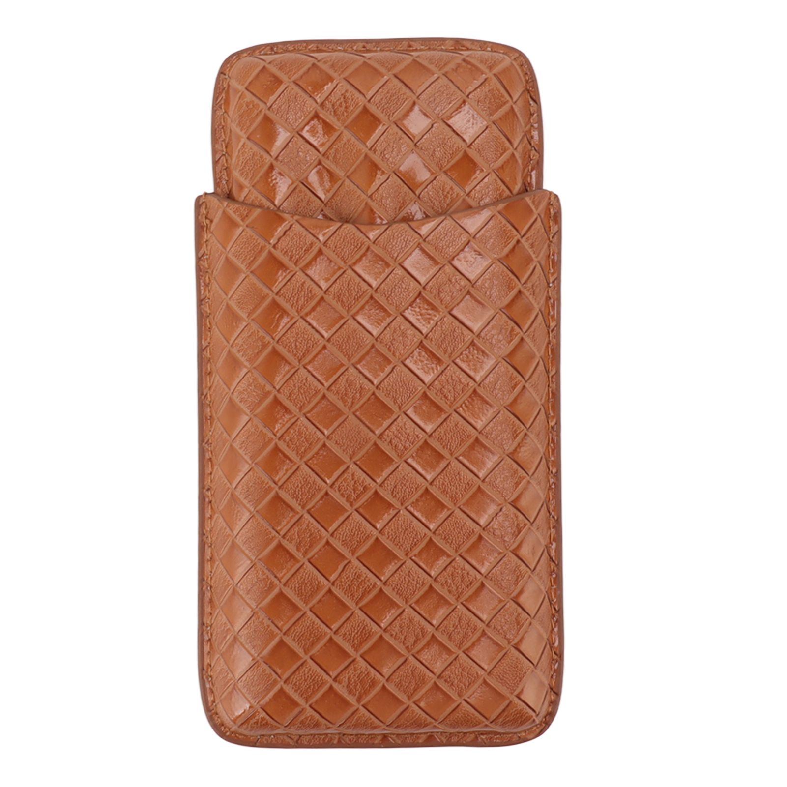 3 Sticks Portable Cigar Case Leather Cigar Humidors Travel Moisturizer Cigar