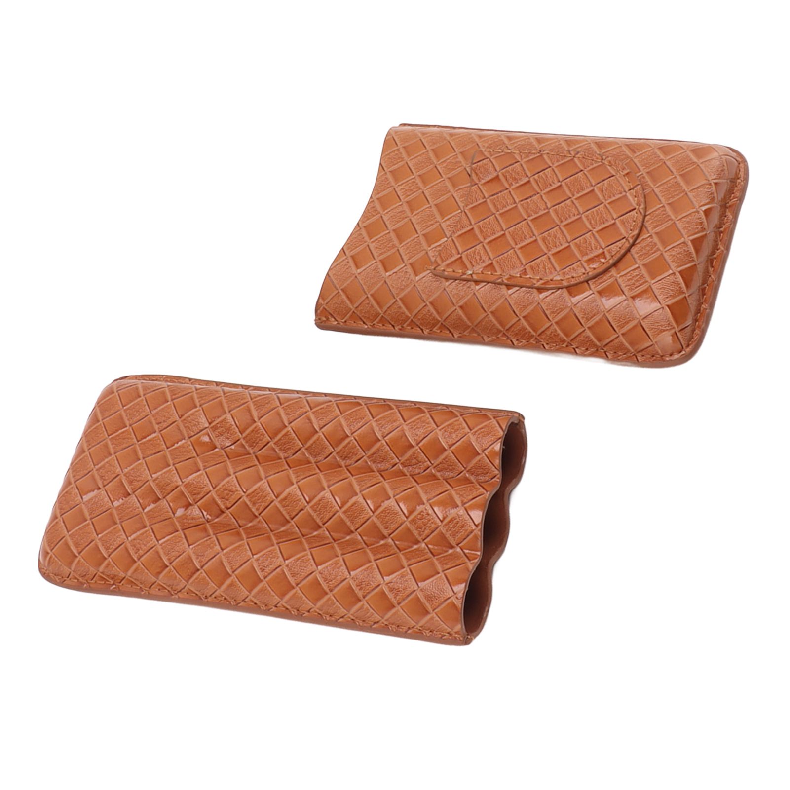 3 Sticks Portable Cigar Case Leather Cigar Humidors Travel Moisturizer Cigar view 4