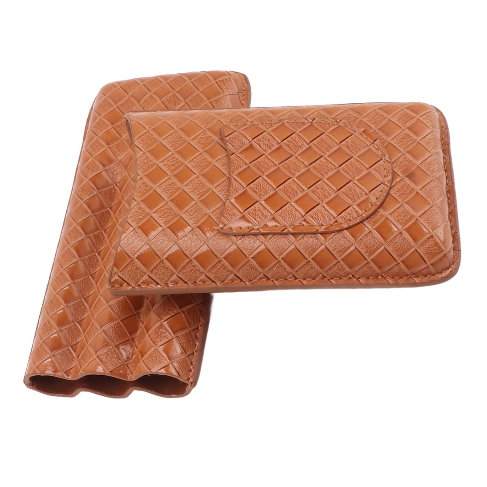 3 Sticks Portable Cigar Case Leather Cigar Humidors Travel Moisturizer Cigar view 6