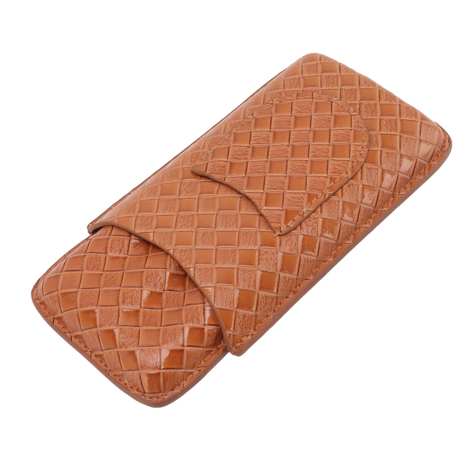 3 Sticks Portable Cigar Case Leather Cigar Humidors Travel Moisturizer Cigar view 8