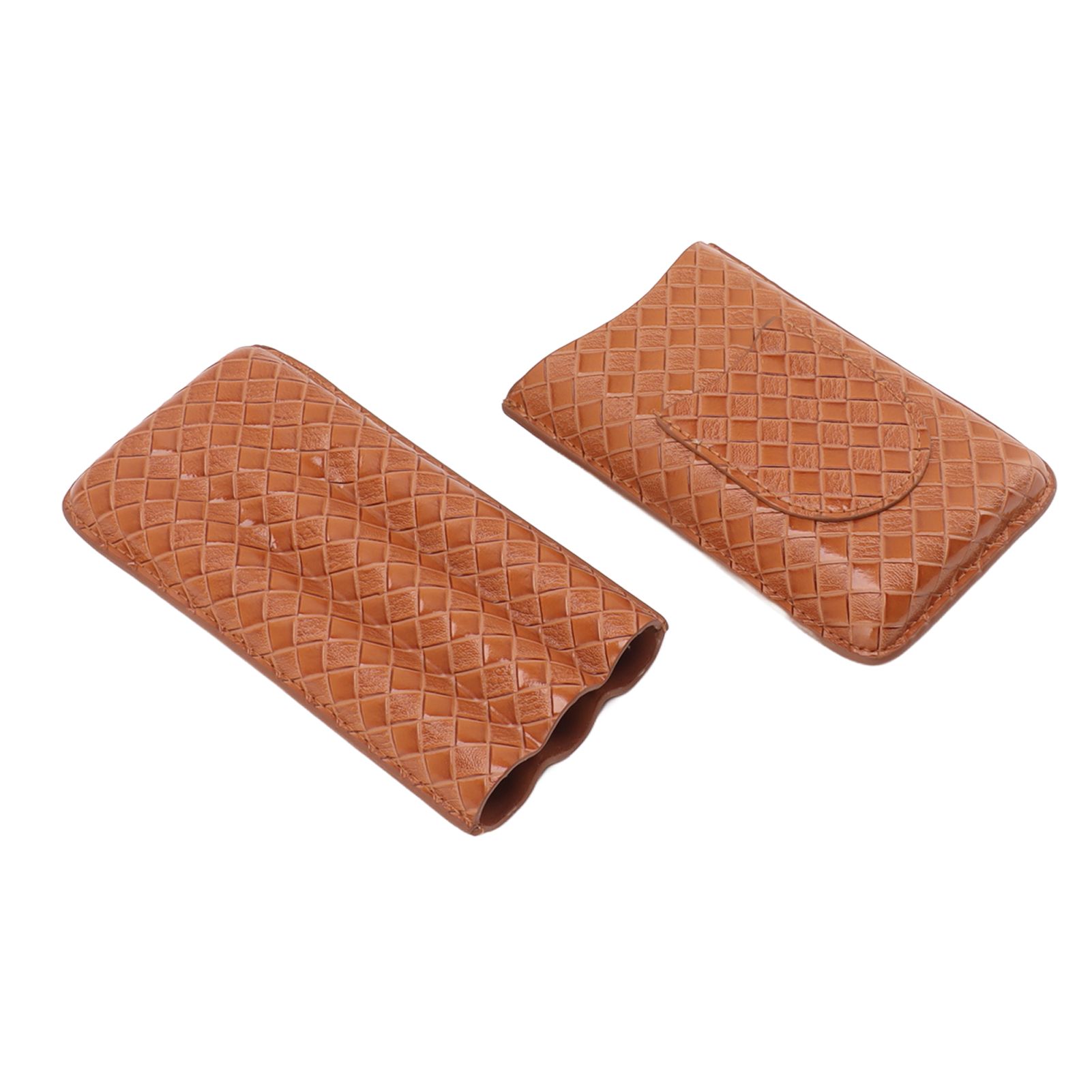 3 Sticks Portable Cigar Case Leather Cigar Humidors Travel Moisturizer Cigar view 9