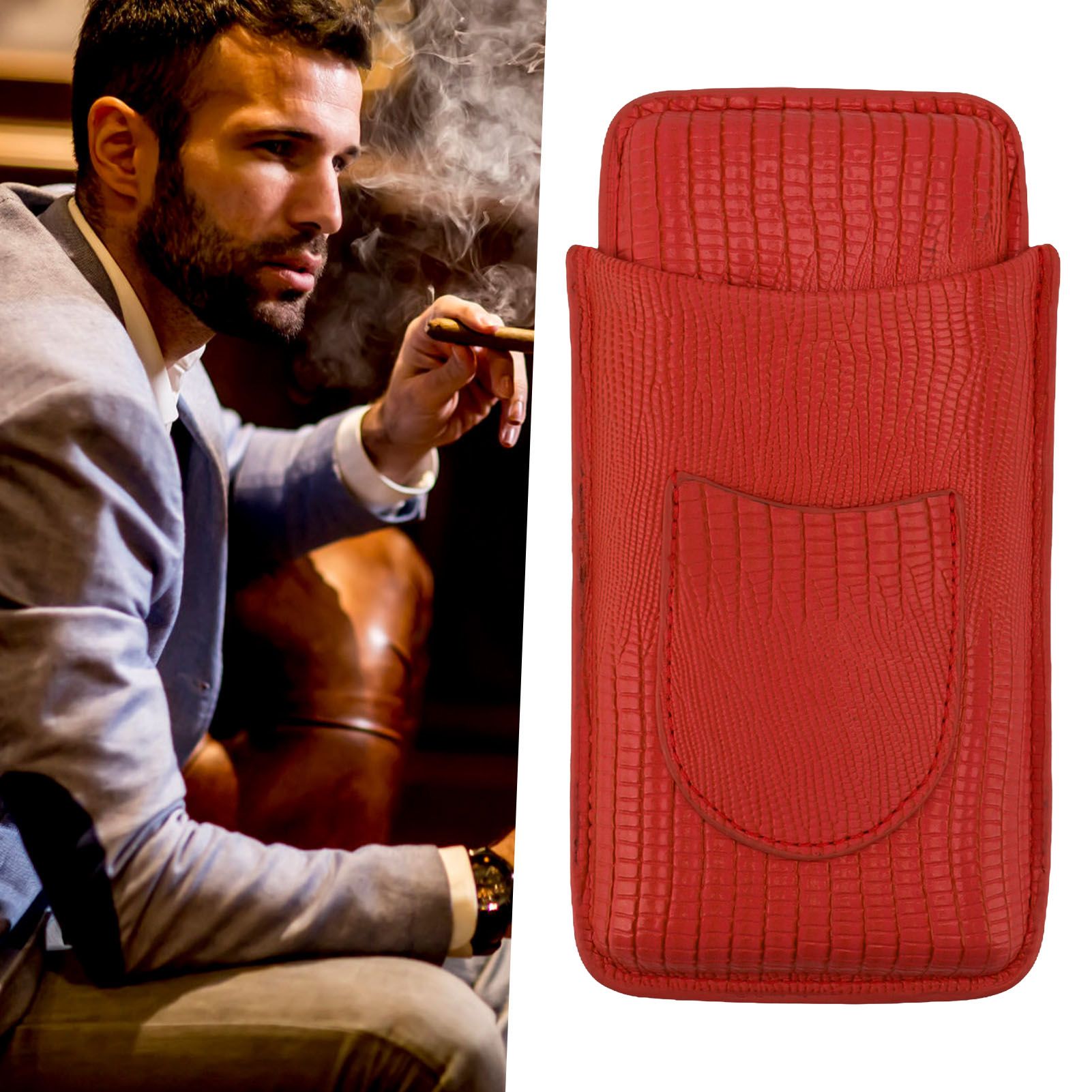 Cigar Holder Portable Moisturizing Comfortable Touch Colorfast Precise view 11