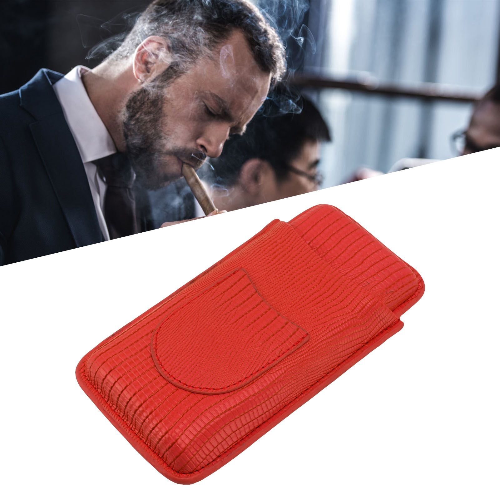 Cigar Holder Portable Moisturizing Comfortable Touch Colorfast Precise view 12