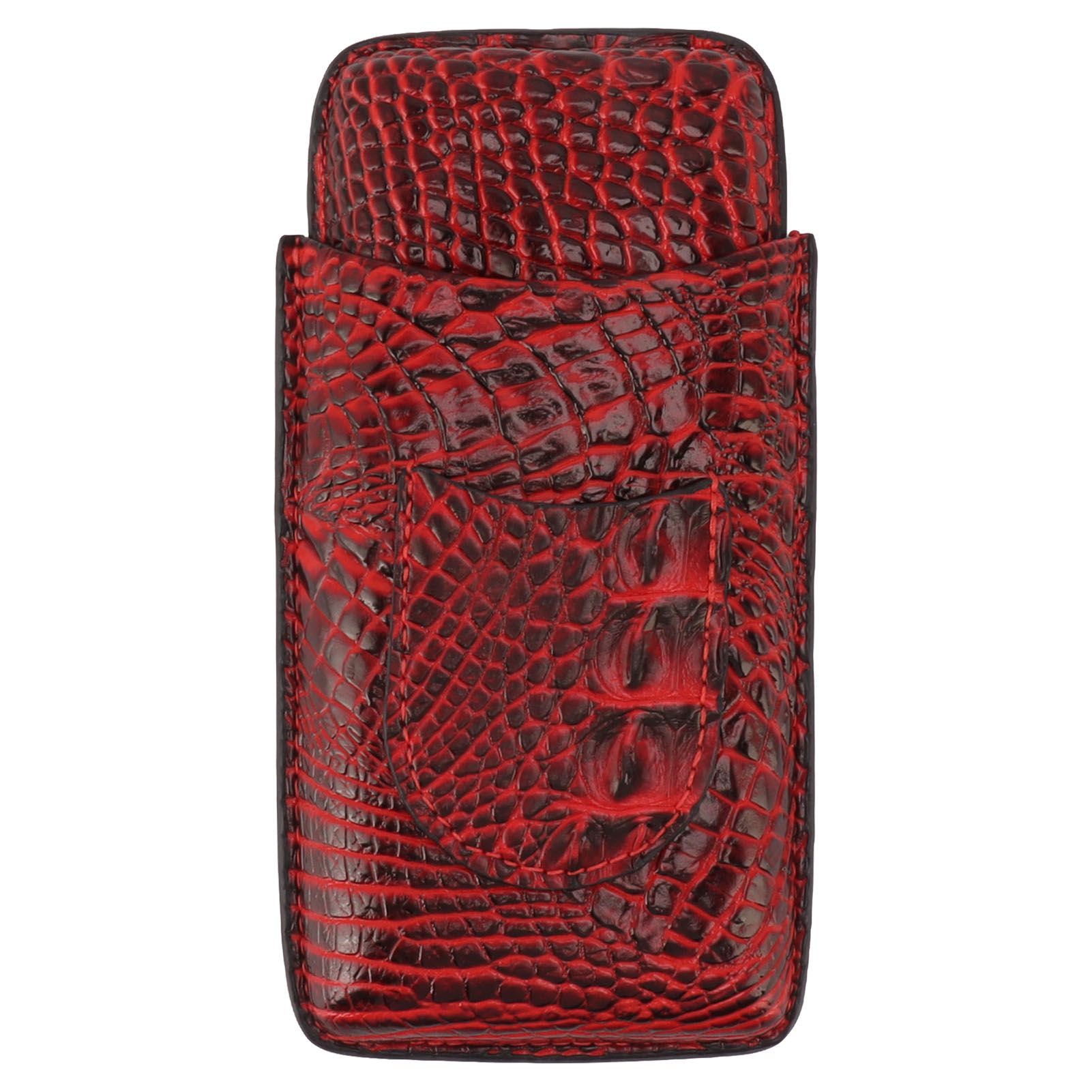 Travel Cigar Case Leather Soft Touch Fashion Appearance Portable Cigar Pouch