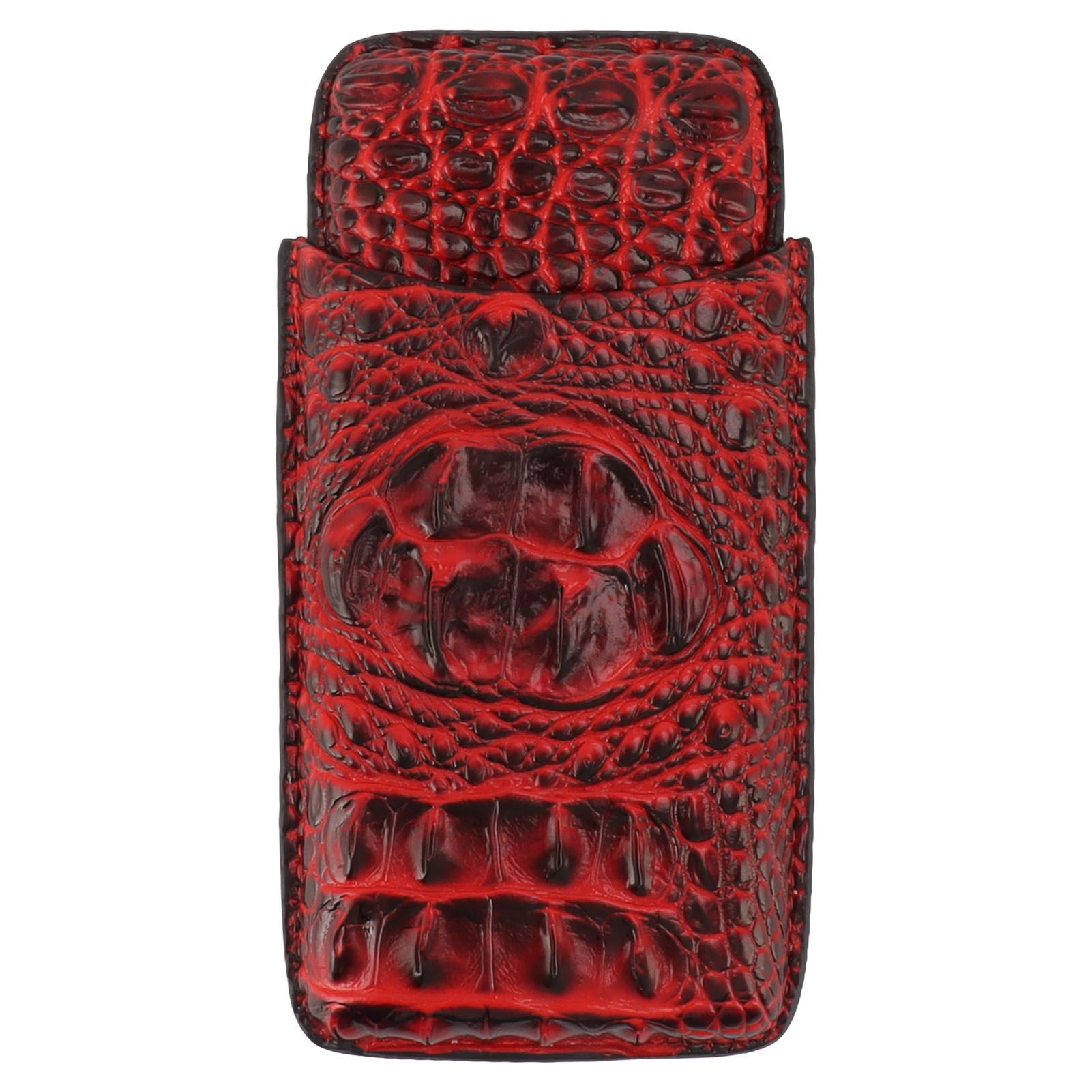 Travel Cigar Case Leather Soft Touch Fashion Appearance Portable Cigar Pouch view 2