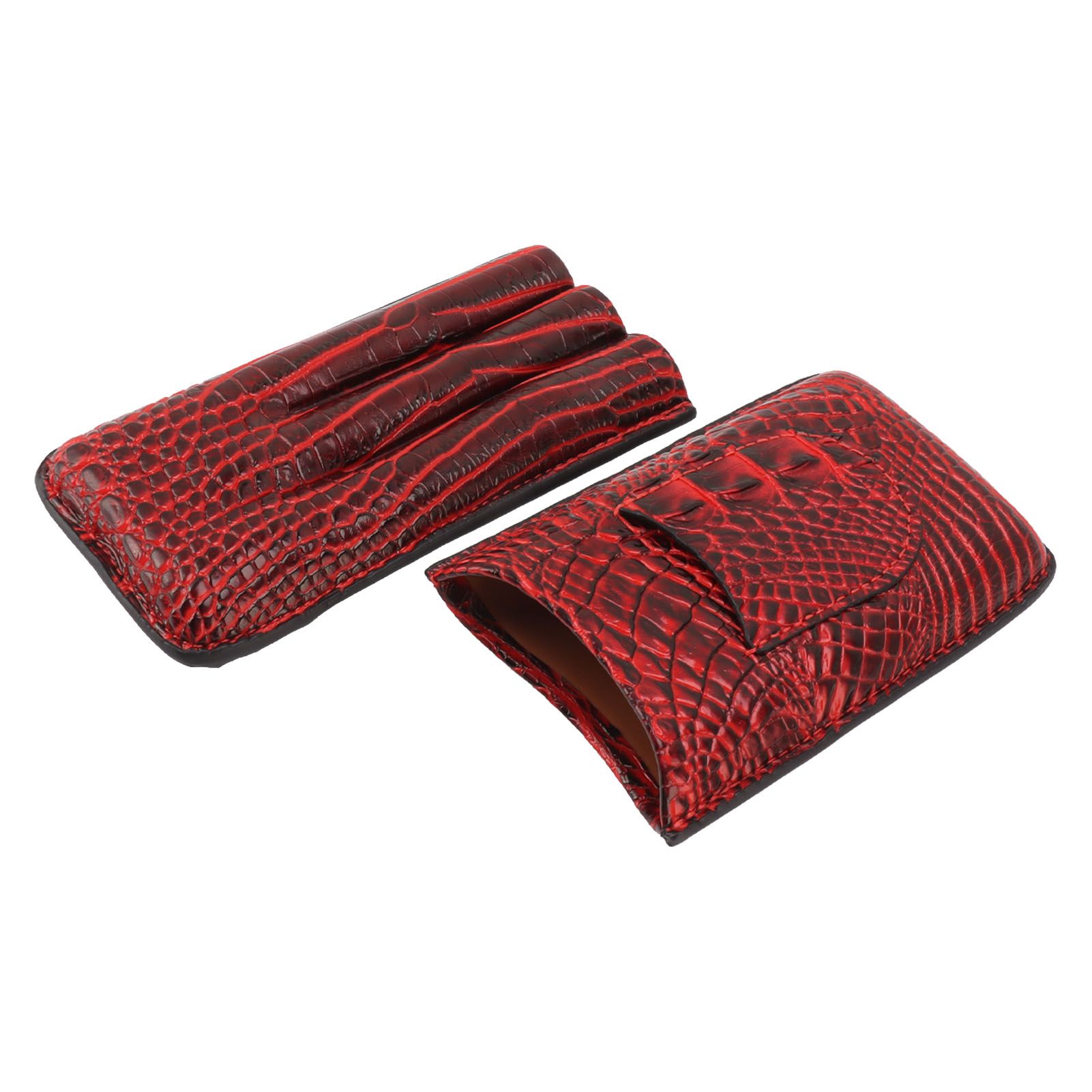 Travel Cigar Case Leather Soft Touch Fashion Appearance Portable Cigar Pouch view 6