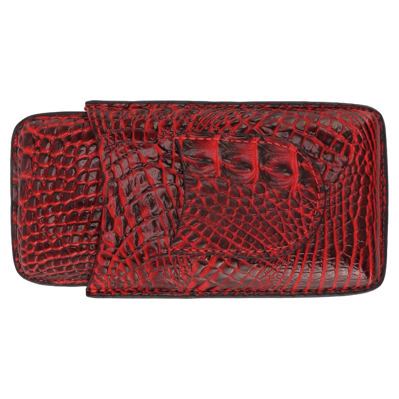 Travel Cigar Case Leather Soft Touch Fashion Appearance Portable Cigar Pouch view 7