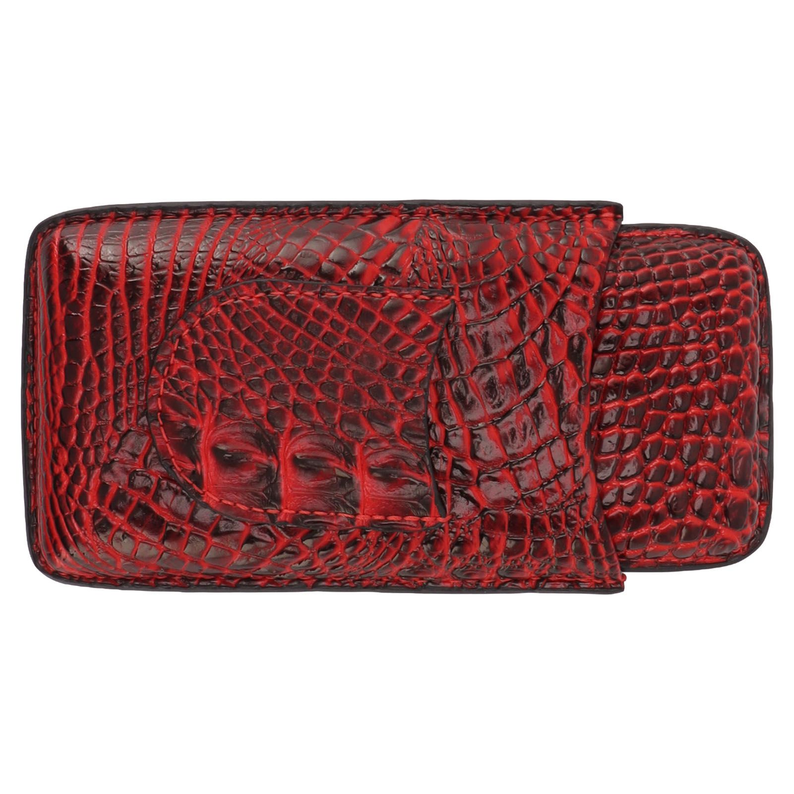 Travel Cigar Case Leather Soft Touch Fashion Appearance Portable Cigar Pouch view 8