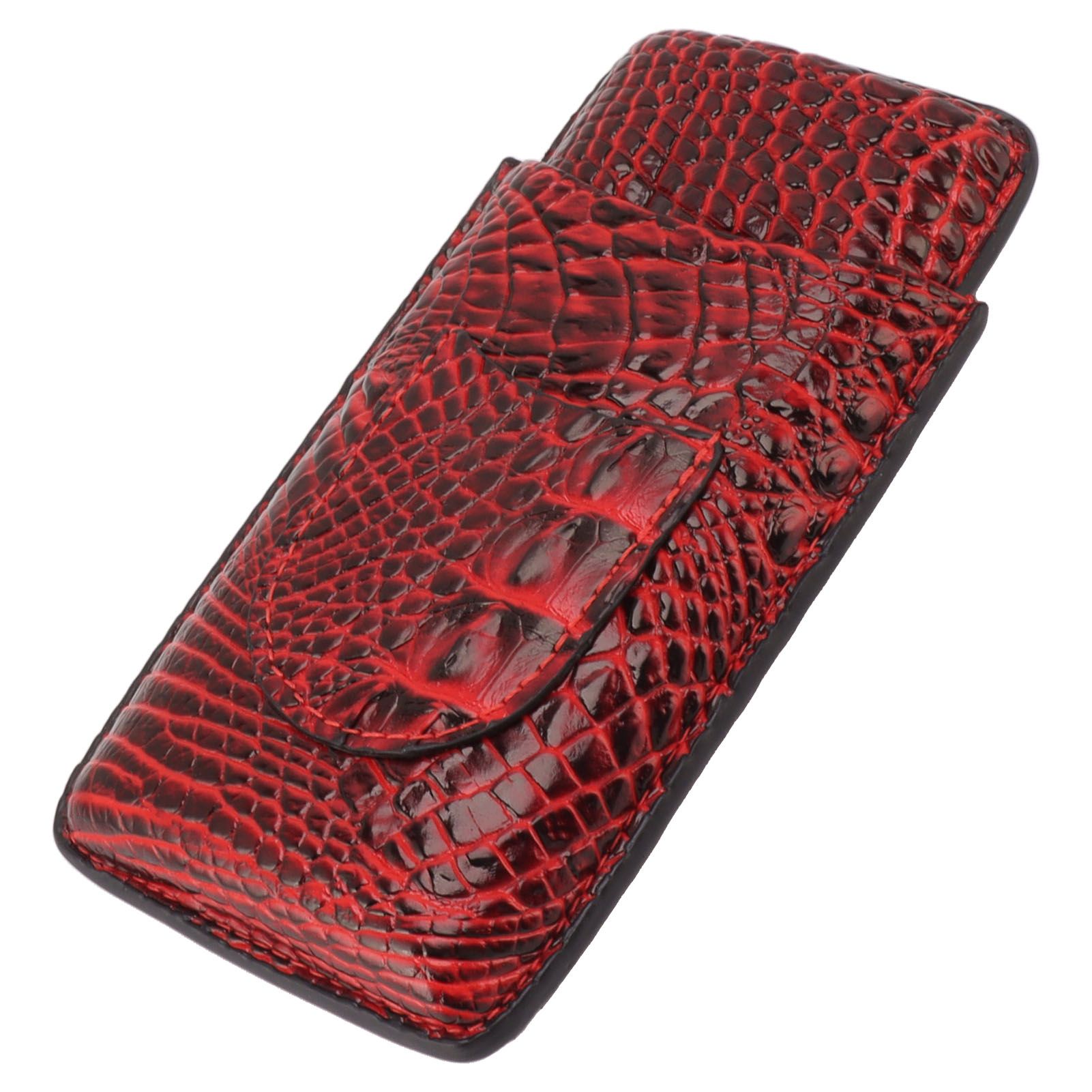 Travel Cigar Case Leather Soft Touch Fashion Appearance Portable Cigar Pouch view 9