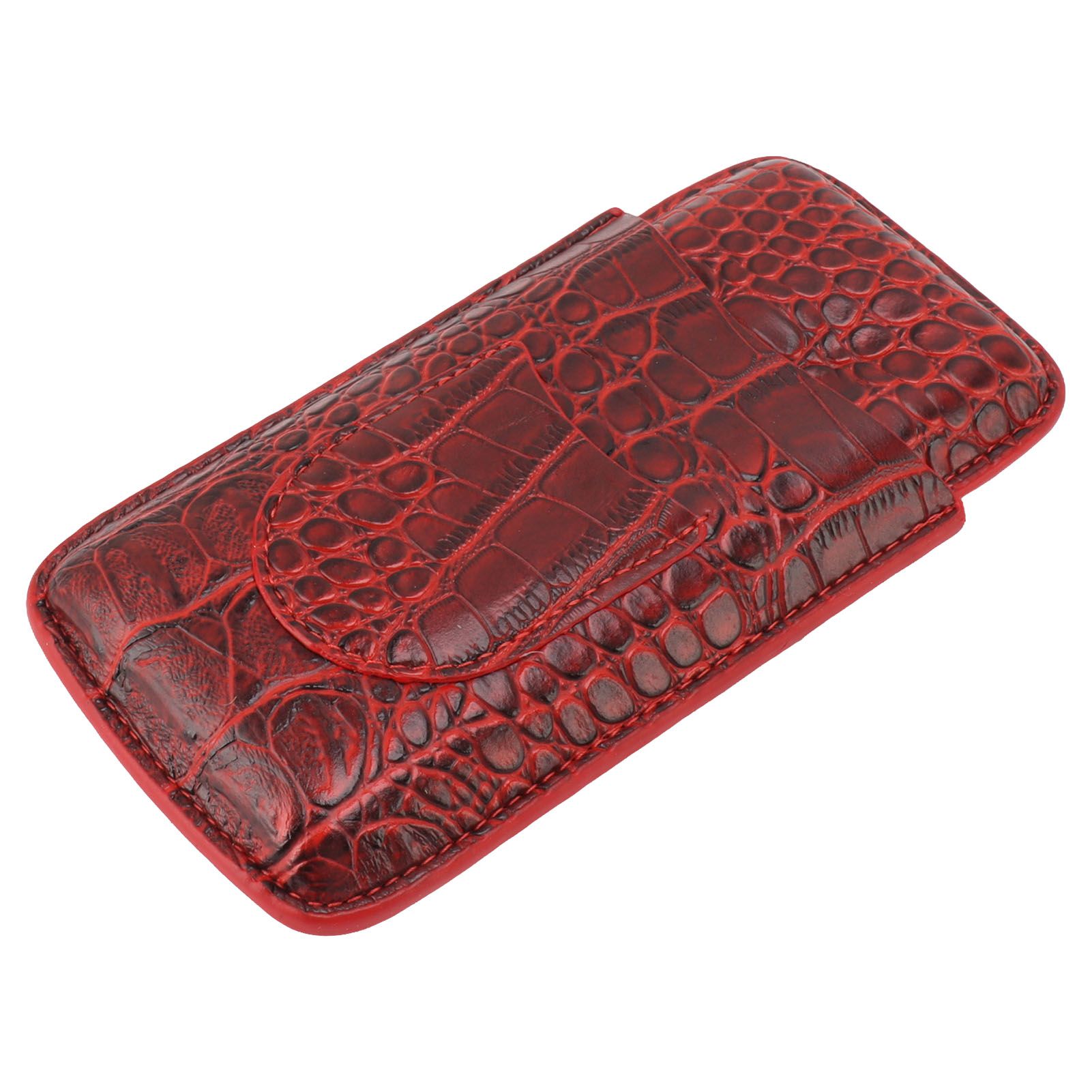 Travel Cigar Case Leather Soft Touch Fashion Appearance Portable Cigar Pouch view 3