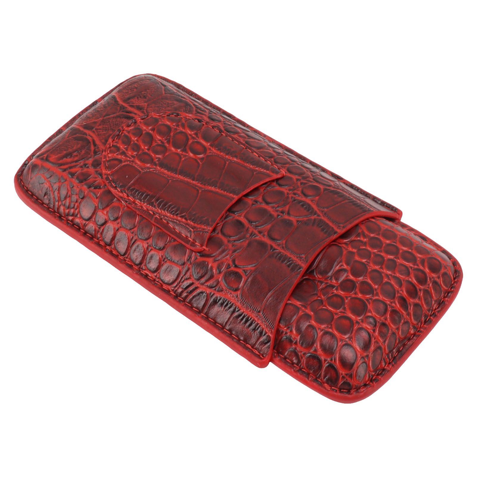 Travel Cigar Case Leather Soft Touch Fashion Appearance Portable Cigar Pouch view 4