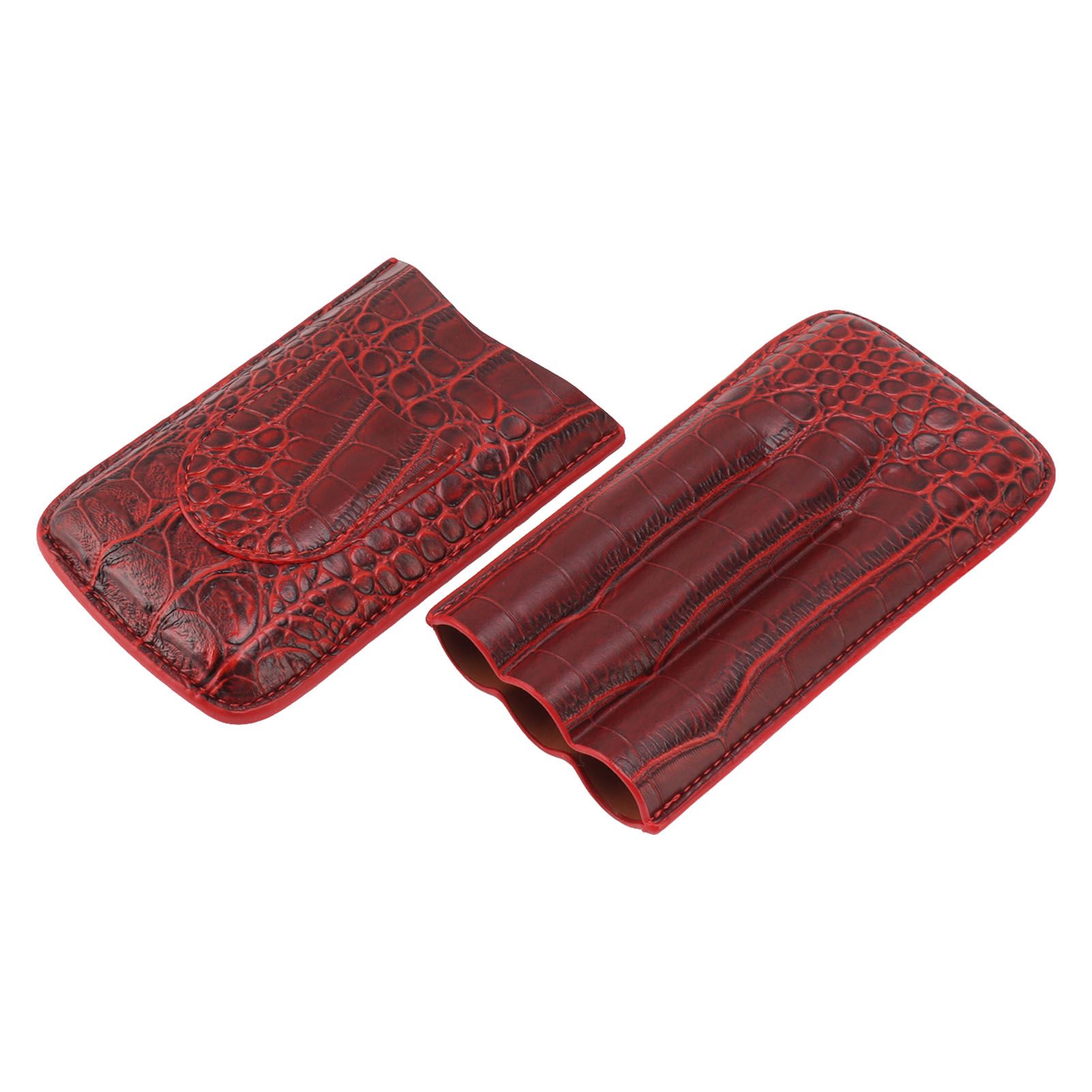 Travel Cigar Case Leather Soft Touch Fashion Appearance Portable Cigar Pouch view 5