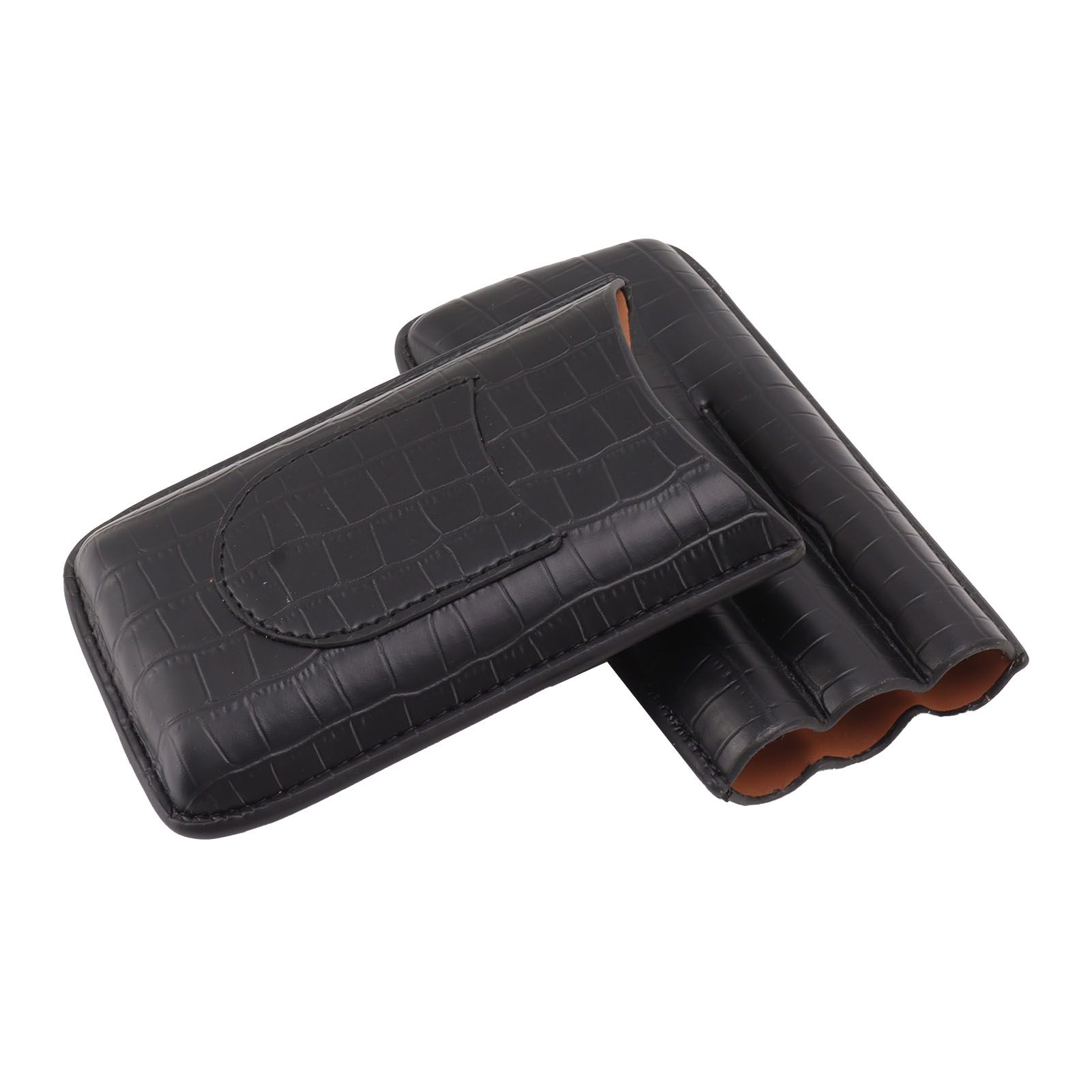 Cigar Holder Portable Tight Stitching Colorfast Lightweight 3 Finger Cigar view 2