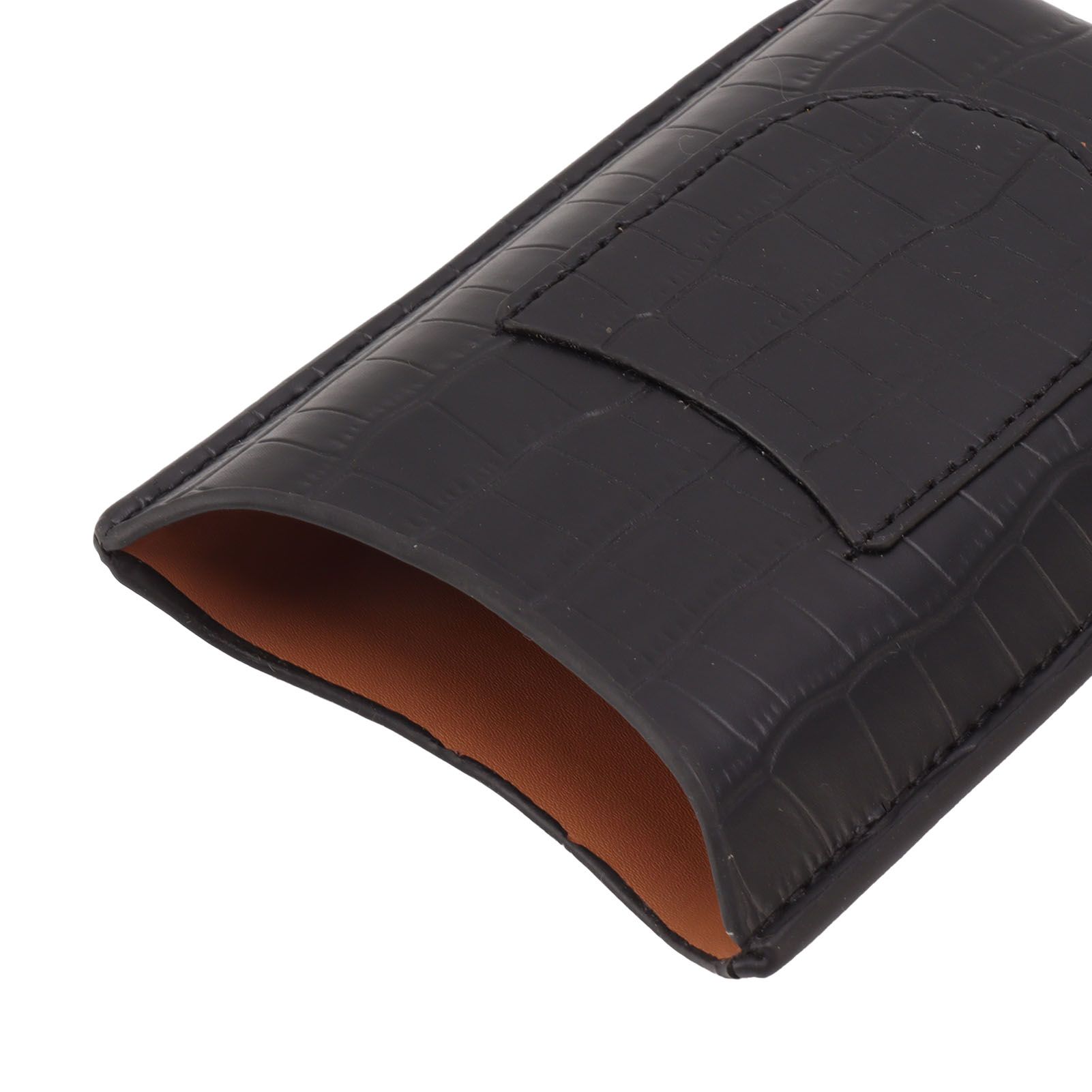 Cigar Holder Portable Tight Stitching Colorfast Lightweight 3 Finger Cigar view 15
