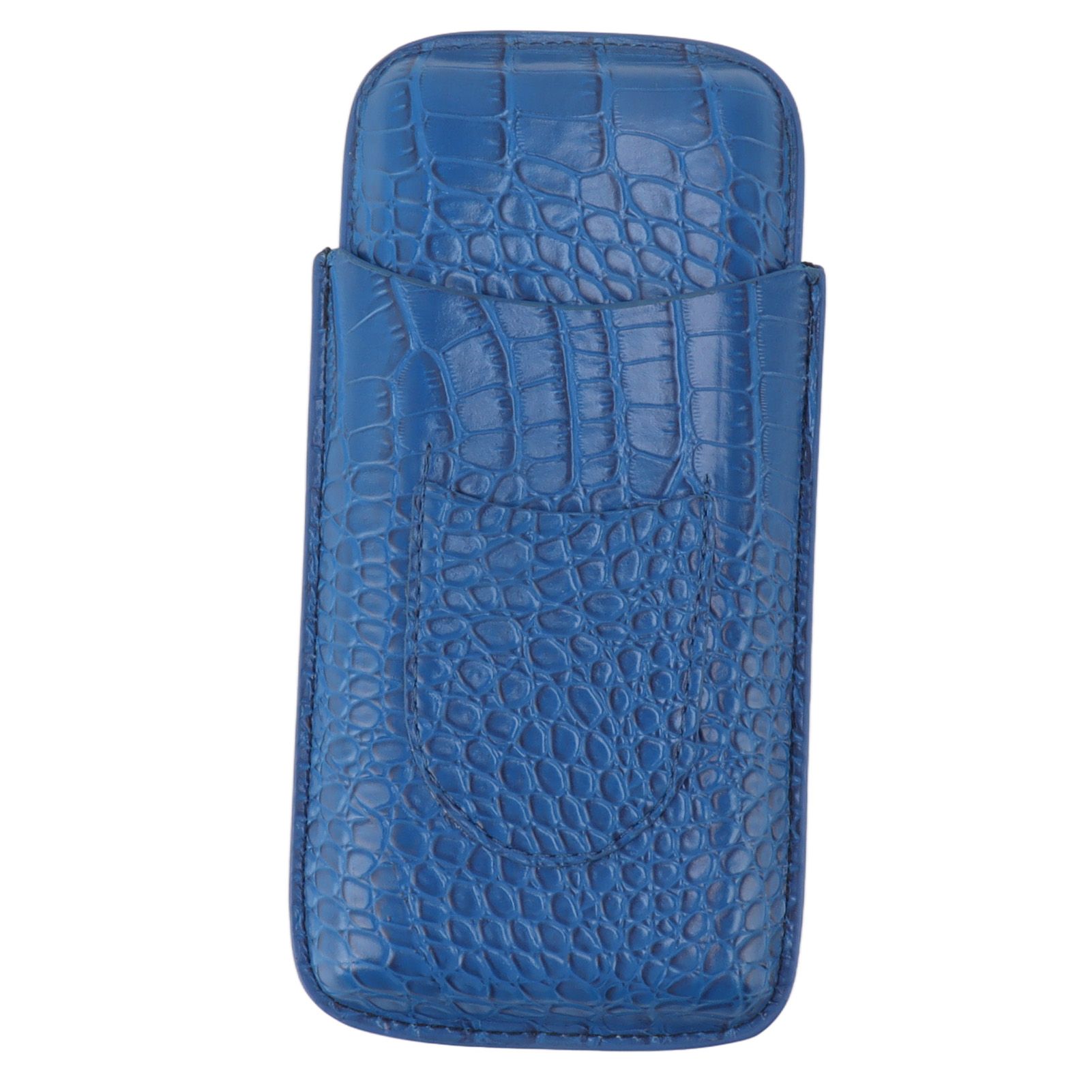 3 Finger Cigar Holder Frosted Finish Portable 3 Finger Leather Cigar Case for