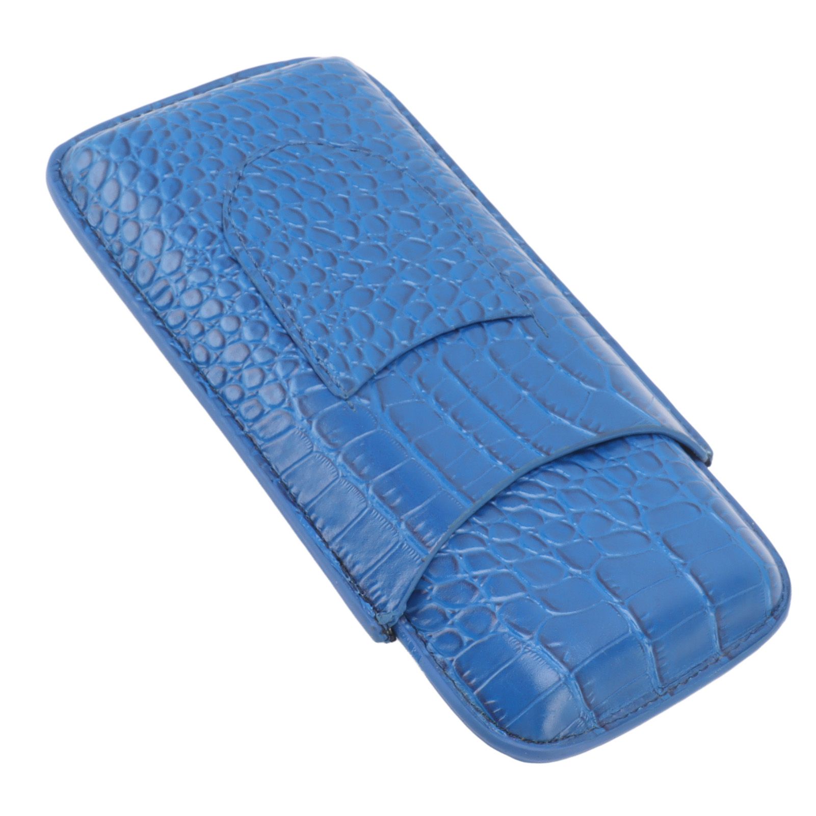 3 Finger Cigar Holder Frosted Finish Portable 3 Finger Leather Cigar Case for view 9