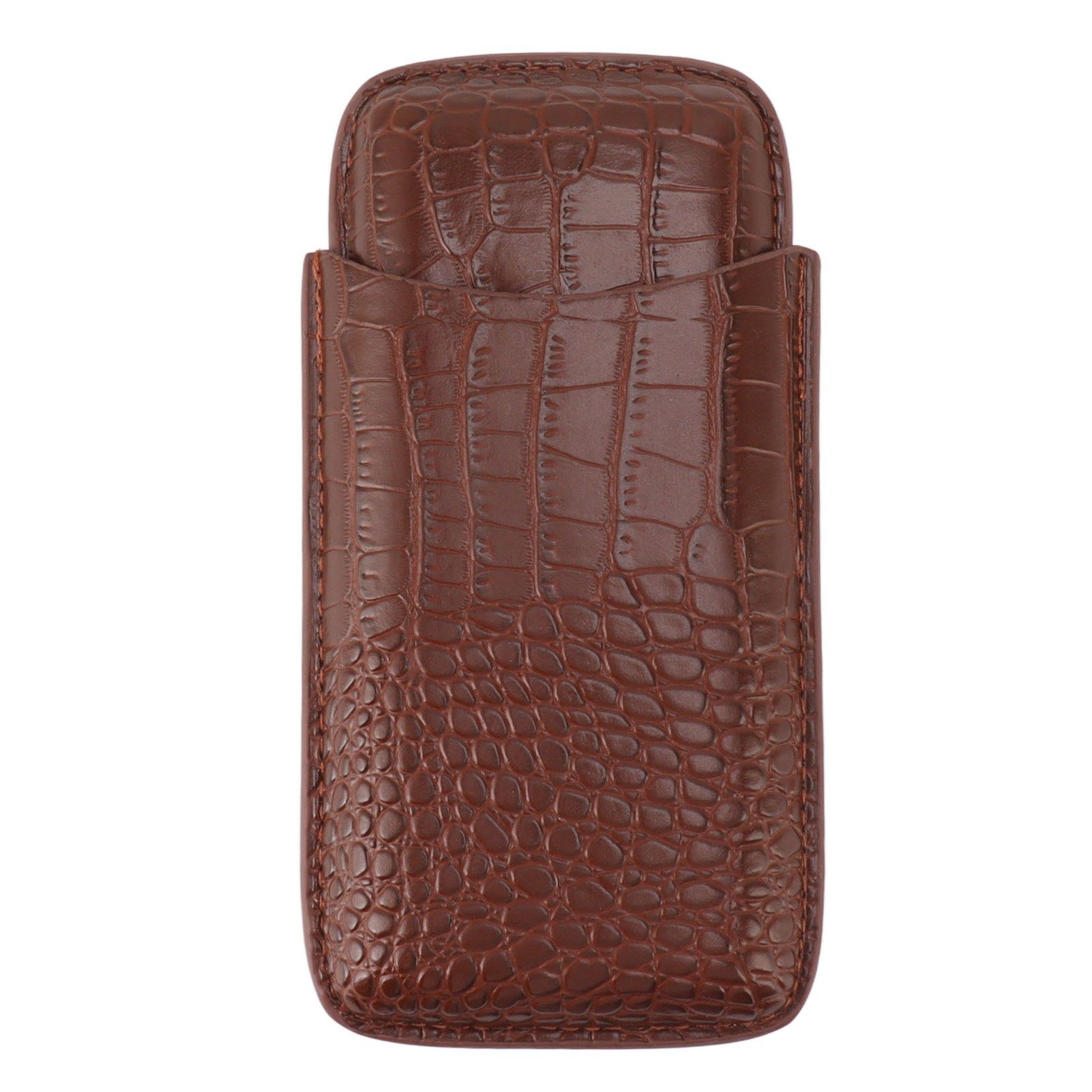 Cigar Holder Case Artificial Leather Portable Durable Elegant 3 Finger Cigar view 6
