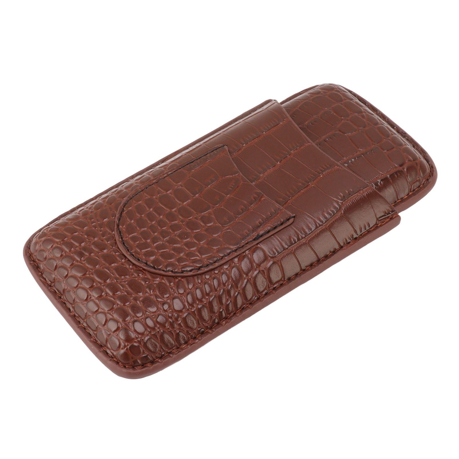 Cigar Holder Case Artificial Leather Portable Durable Elegant 3 Finger Cigar view 7