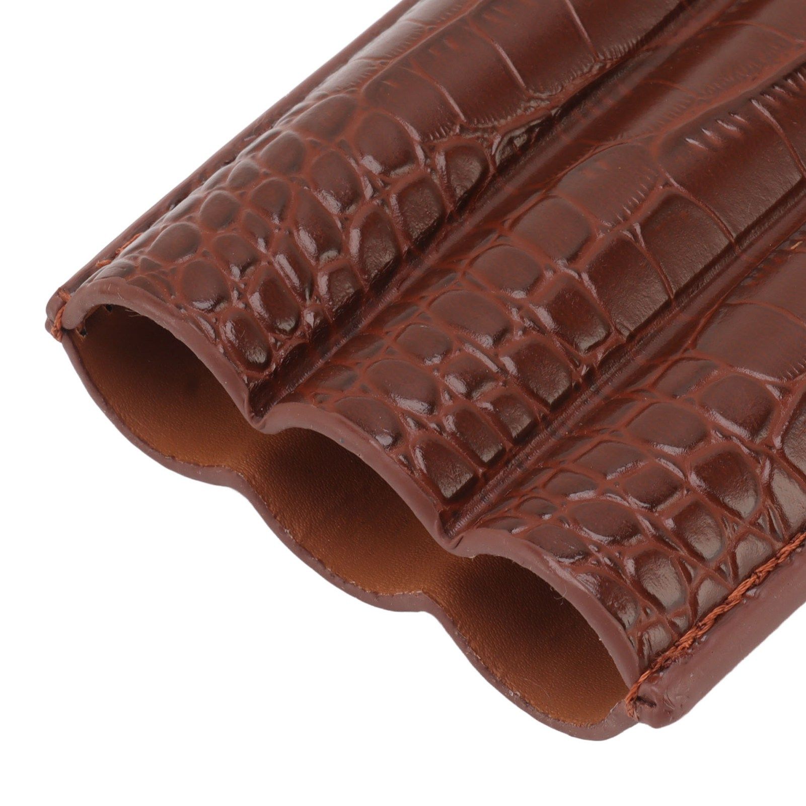 Cigar Holder Case Artificial Leather Portable Durable Elegant 3 Finger Cigar view 15