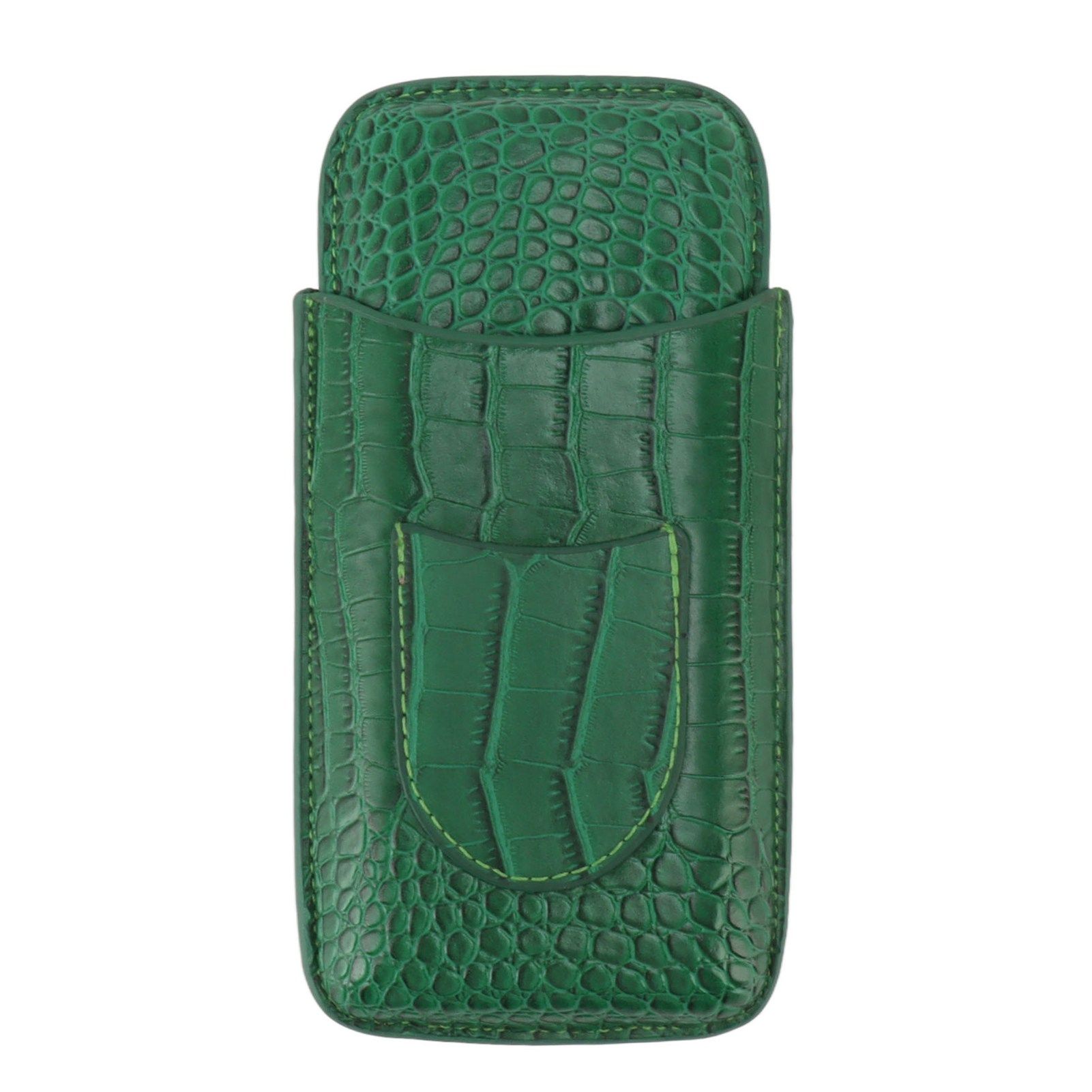 Cigar Holder Case Artificial Leather Portable Durable Elegant 3 Finger Cigar