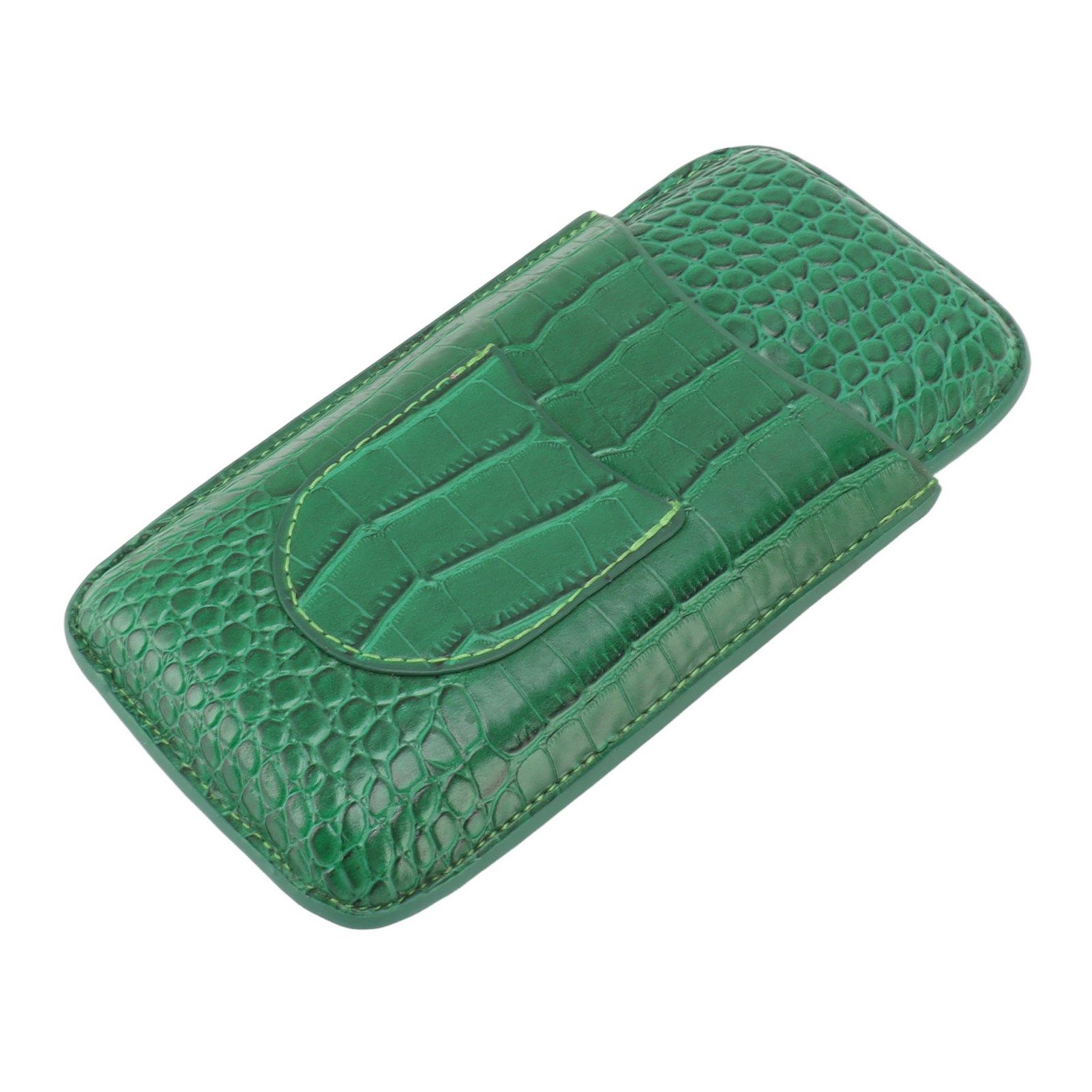 Cigar Holder Case Artificial Leather Portable Durable Elegant 3 Finger Cigar view 2