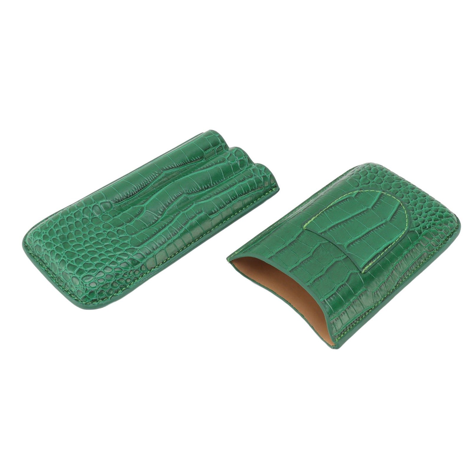 Cigar Holder Case Artificial Leather Portable Durable Elegant 3 Finger Cigar view 3