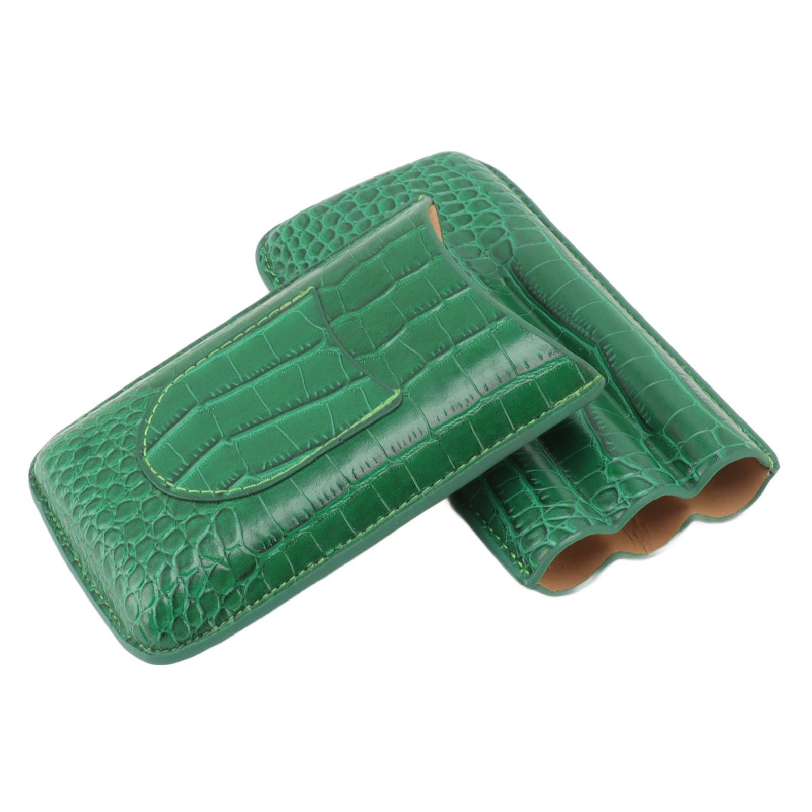 Cigar Holder Case Artificial Leather Portable Durable Elegant 3 Finger Cigar view 4