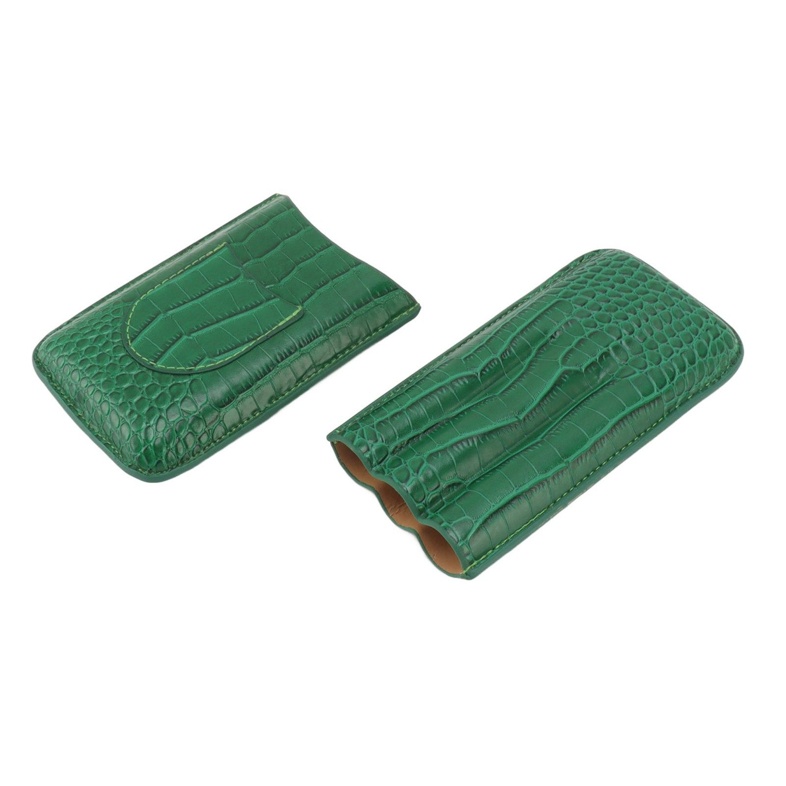 Cigar Holder Case Artificial Leather Portable Durable Elegant 3 Finger Cigar view 5