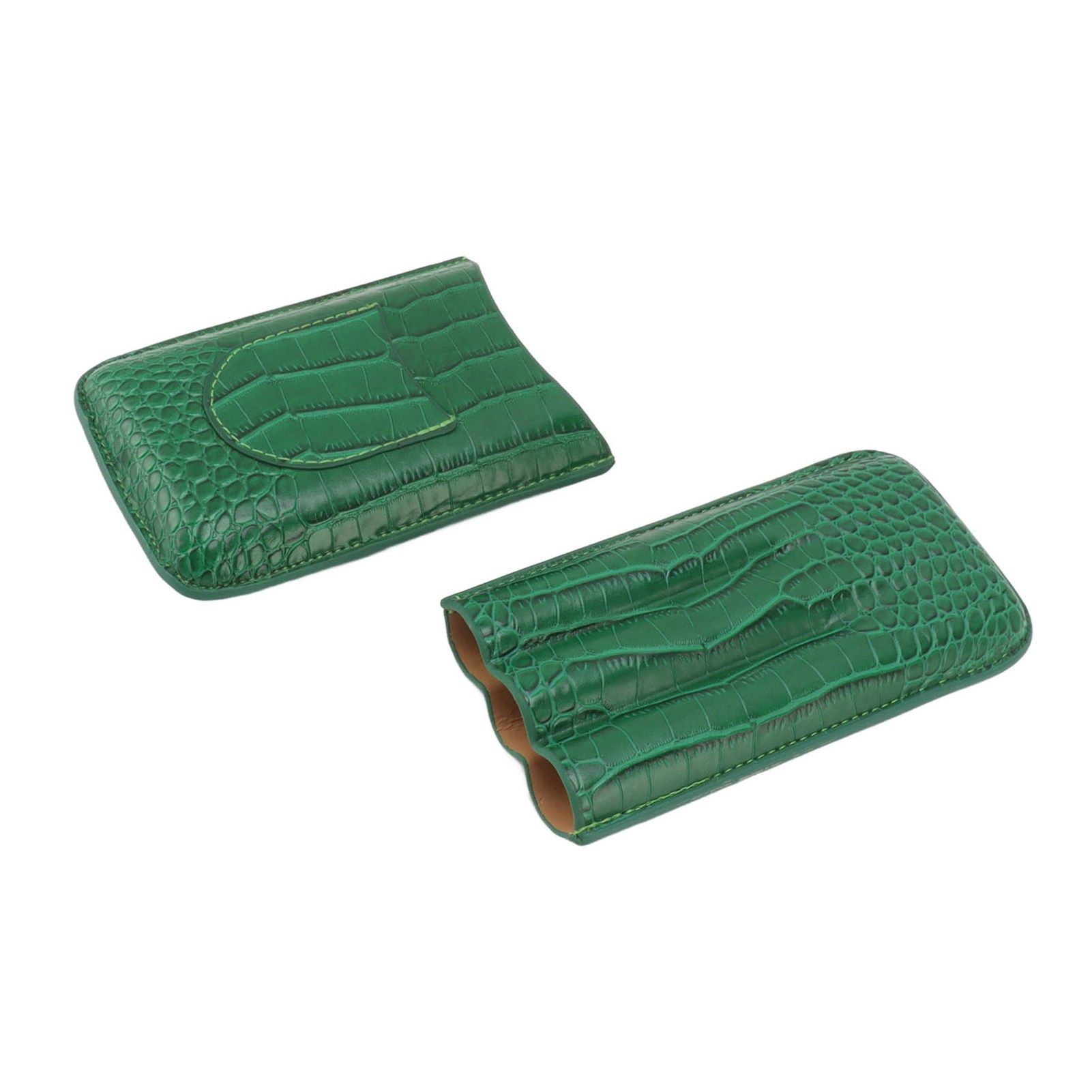 Cigar Holder Case Artificial Leather Portable Durable Elegant 3 Finger Cigar view 9