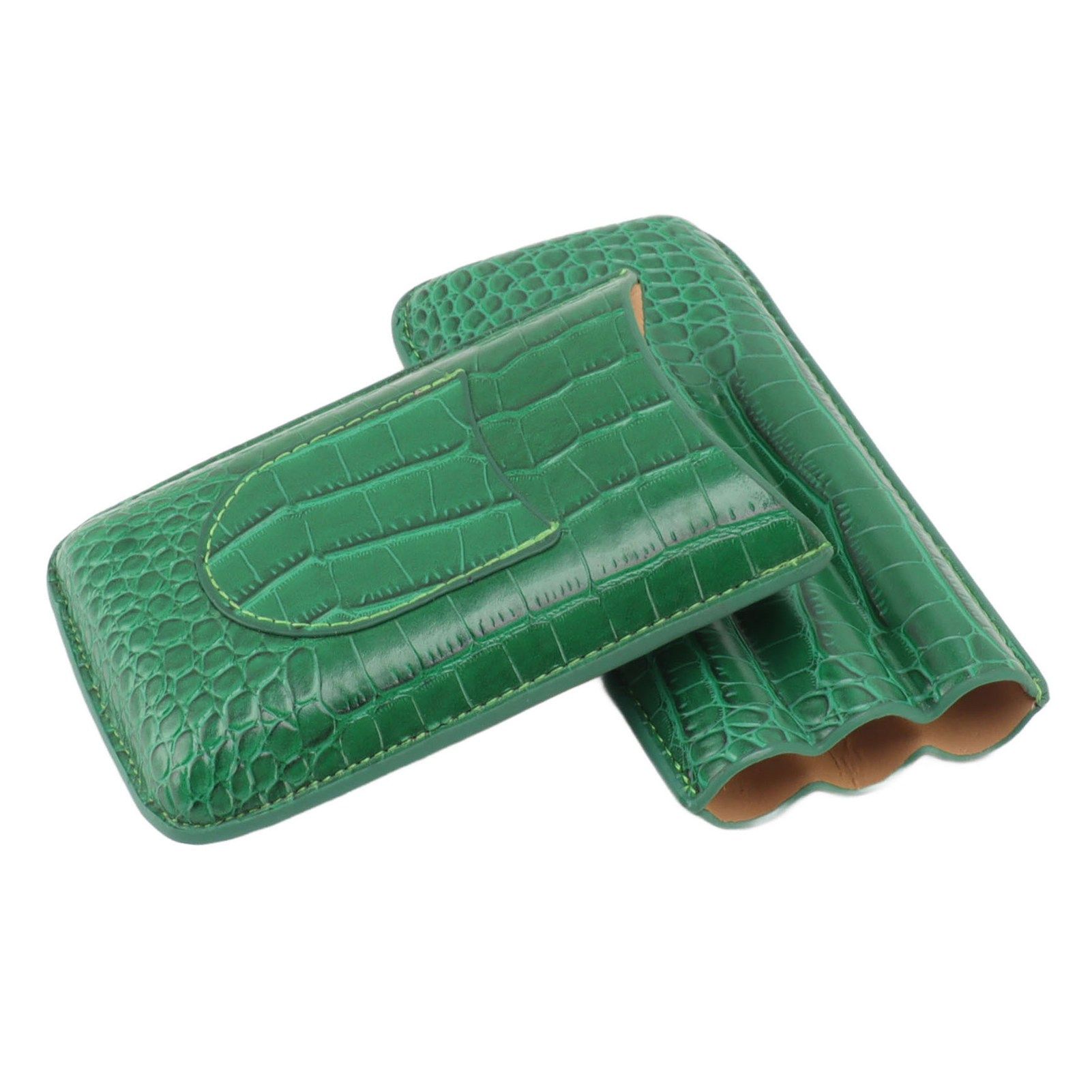 Cigar Holder Case Artificial Leather Portable Durable Elegant 3 Finger Cigar view 10