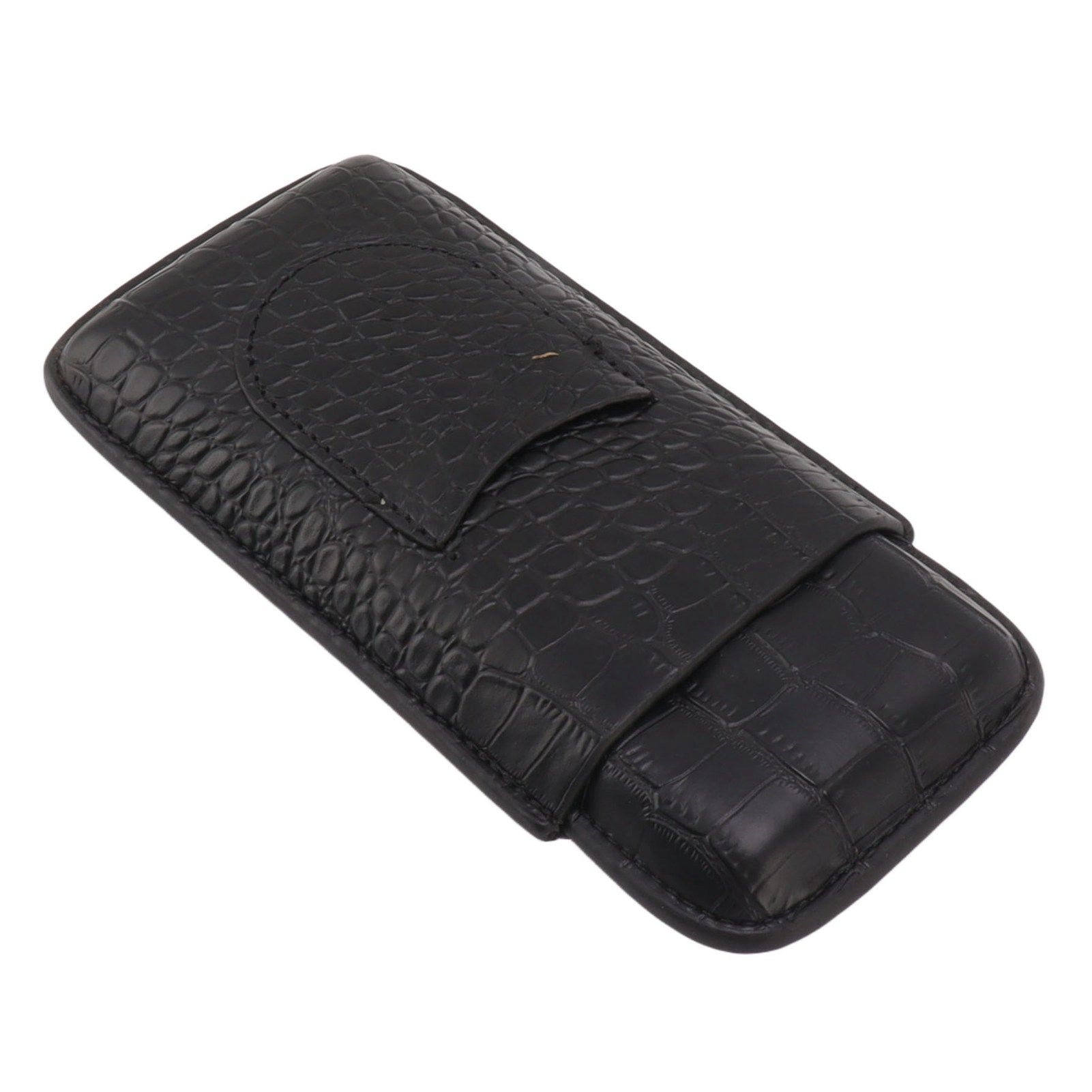 Portable Cigar Case 3 Holder Leather Humidor Box Cigar Moisturizing Protection view 4
