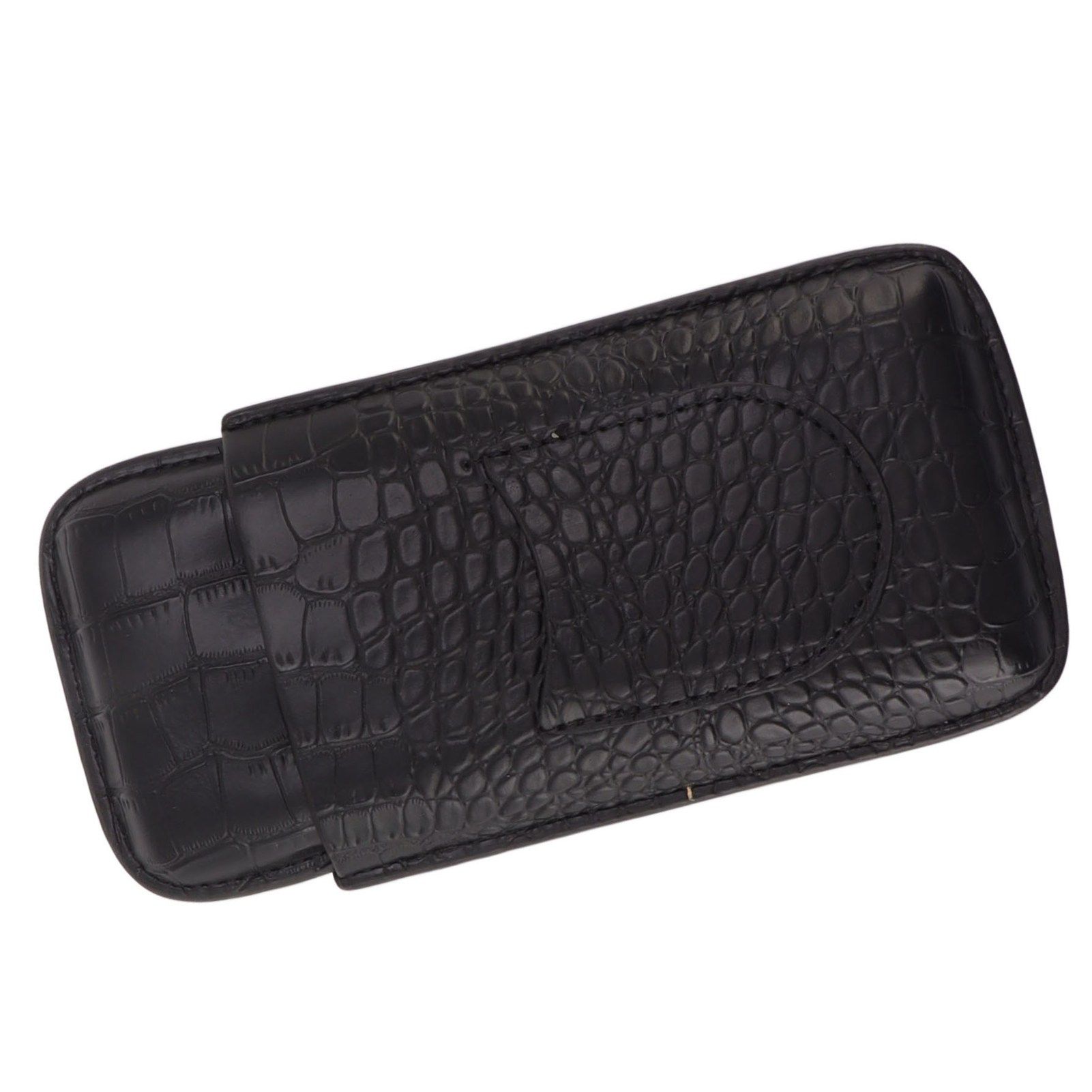 Portable Cigar Case 3 Holder Leather Humidor Box Cigar Moisturizing Protection view 7