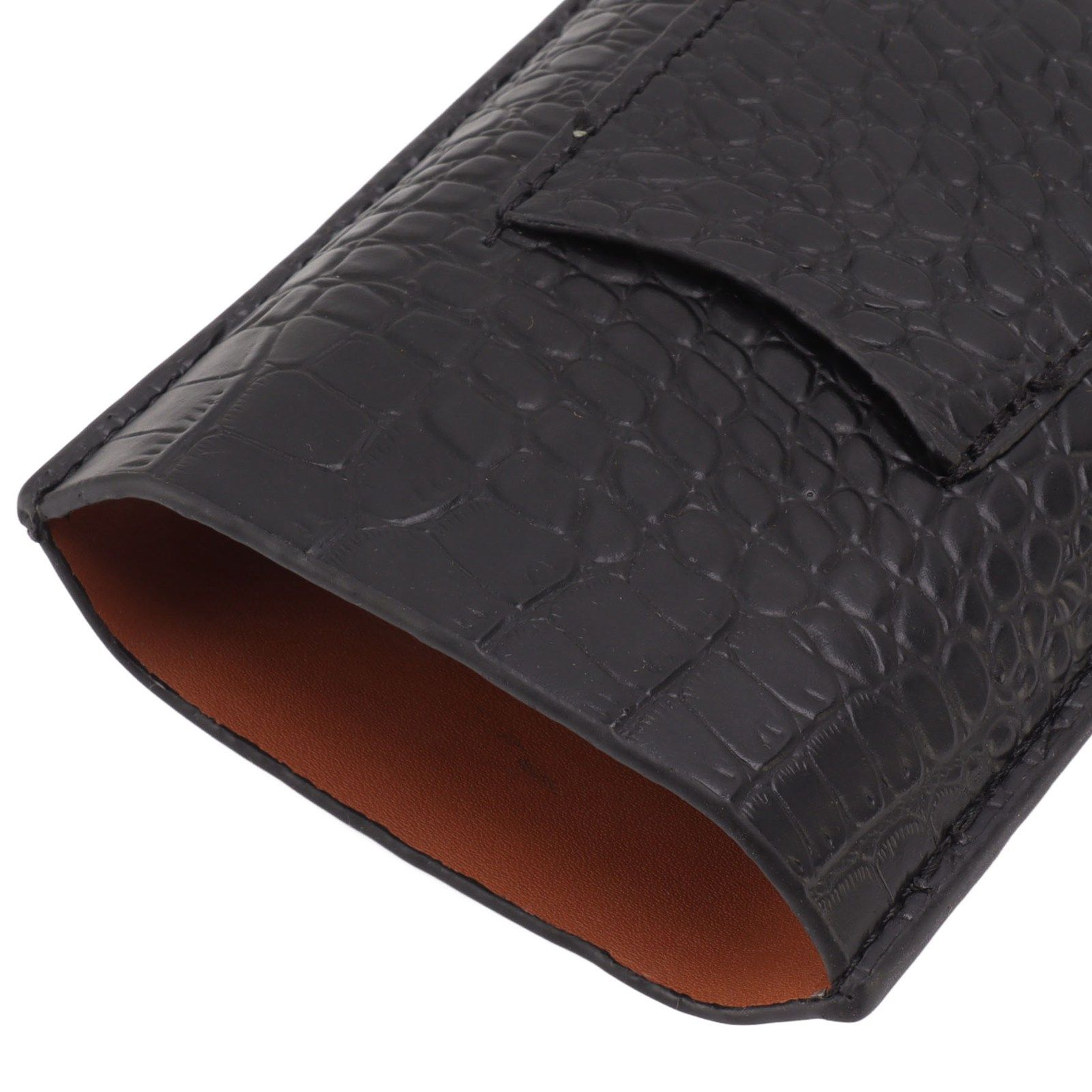 Portable Cigar Case 3 Holder Leather Humidor Box Cigar Moisturizing Protection view 13