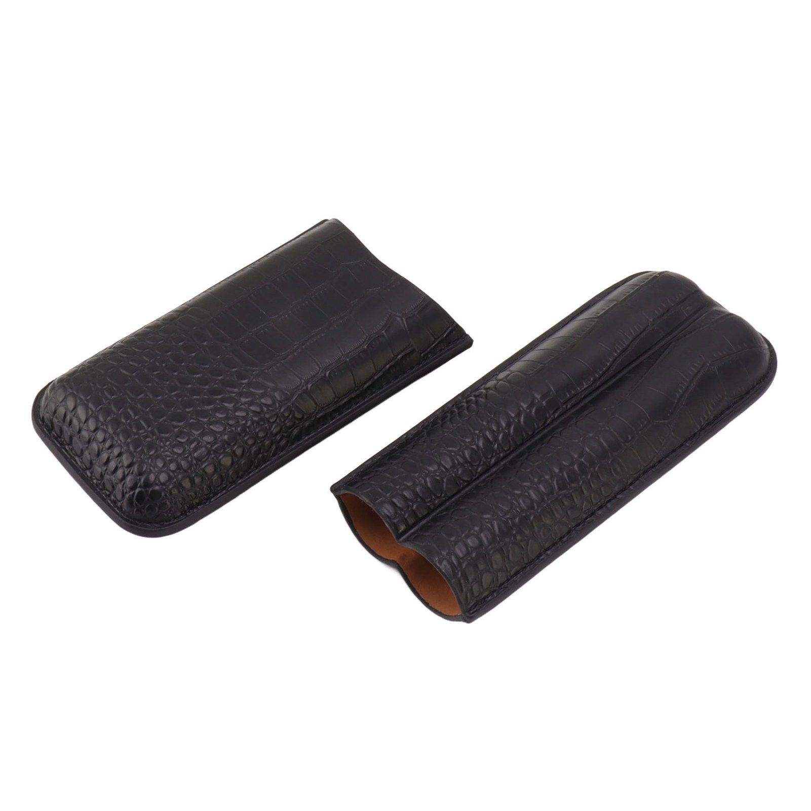 Portable Cigar Bag 2 Holder Leather Humidor Box Storage Case for Protection view 4