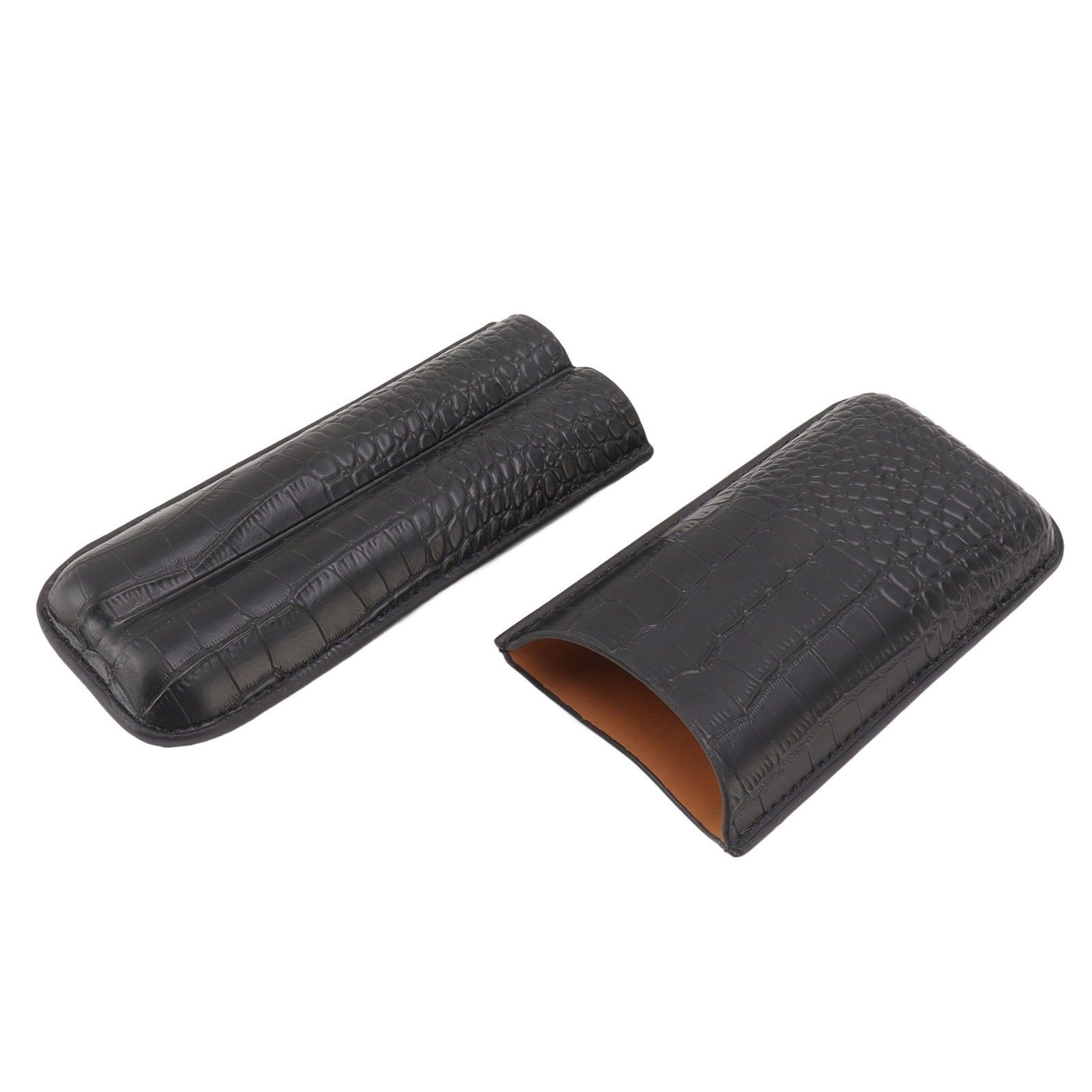 Portable Cigar Bag 2 Holder Leather Humidor Box Storage Case for Protection view 5